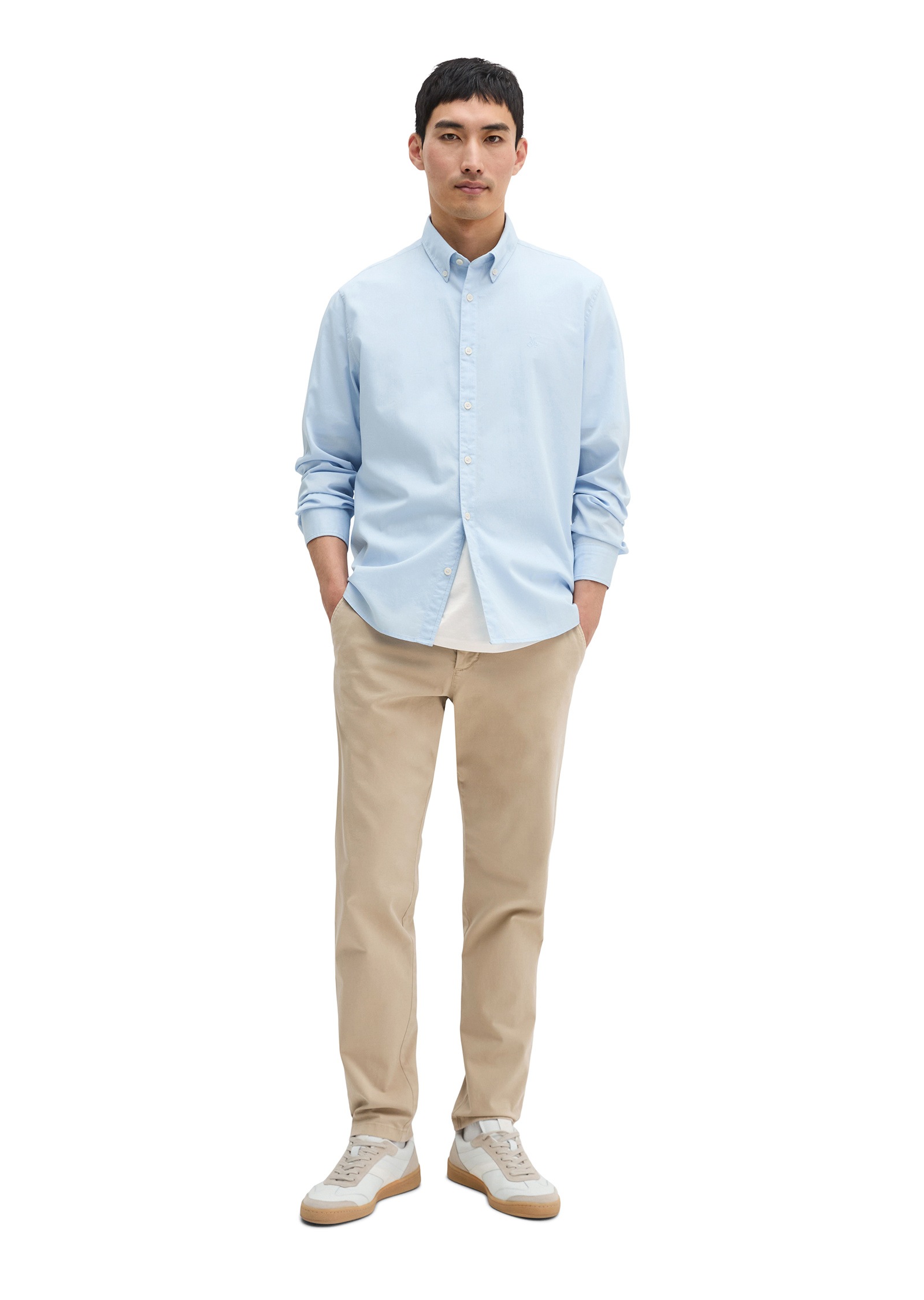 Marc O'Polo Langarmhemd »aus Bio-Baumwolle«