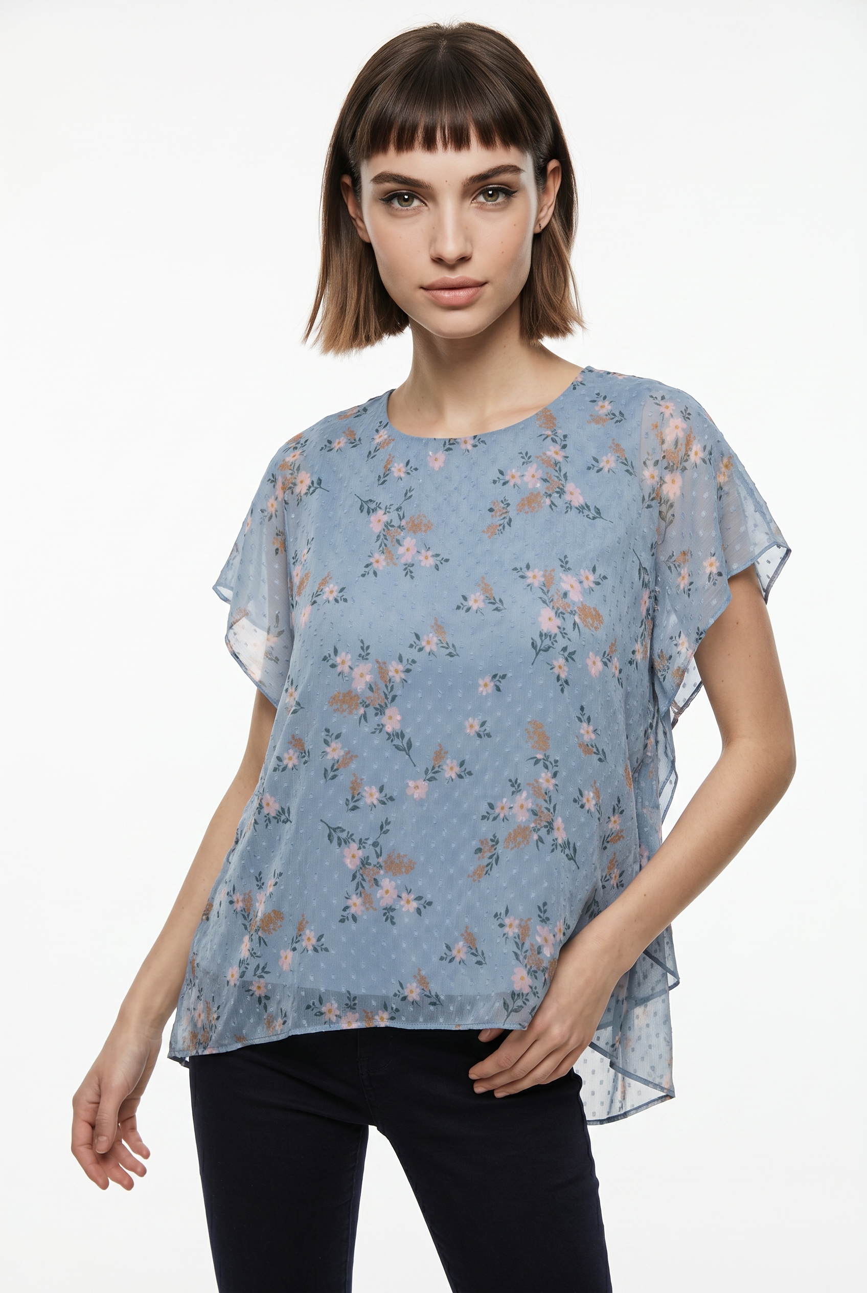 ONLY CARMAKOMA Blusenshirt "CARSIGRID LIFE SS O-NECK TOP AOP"