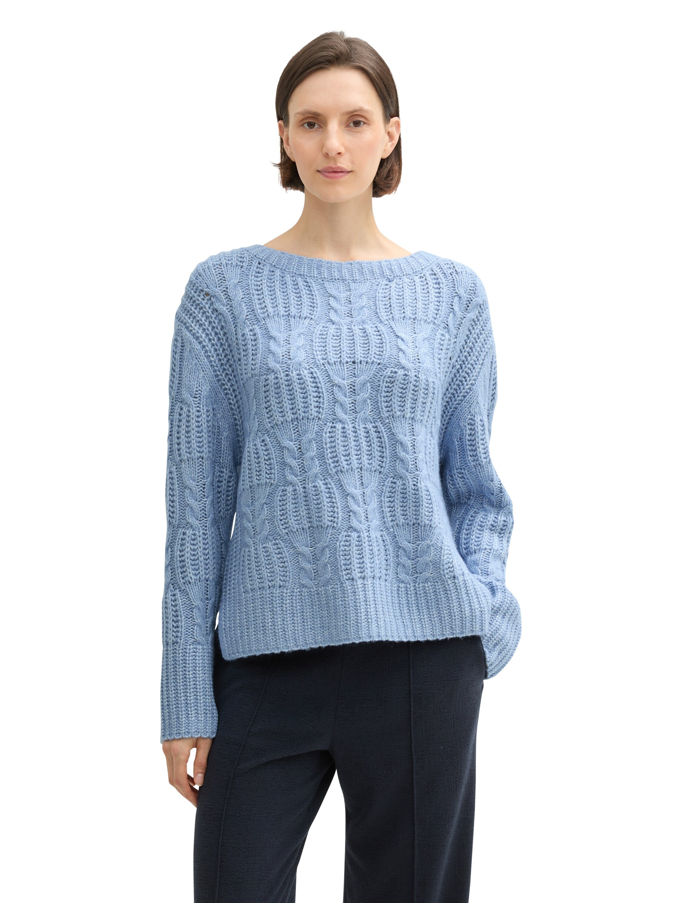 TOM TAILOR Strickpullover, mit Zopfmuster günstig online kaufen