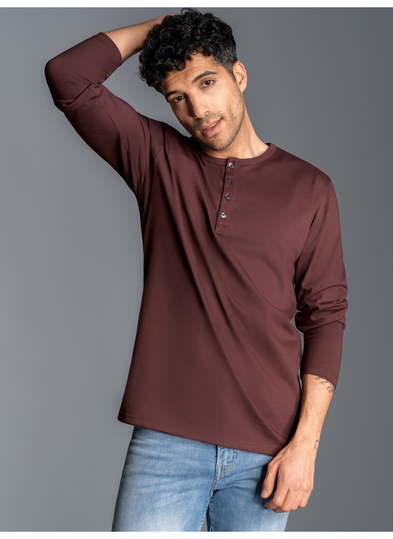 Trigema Longsleeve "TRIGEMA Langarmshirt mit Knopfleiste" 1 Stk. günstig online kaufen
