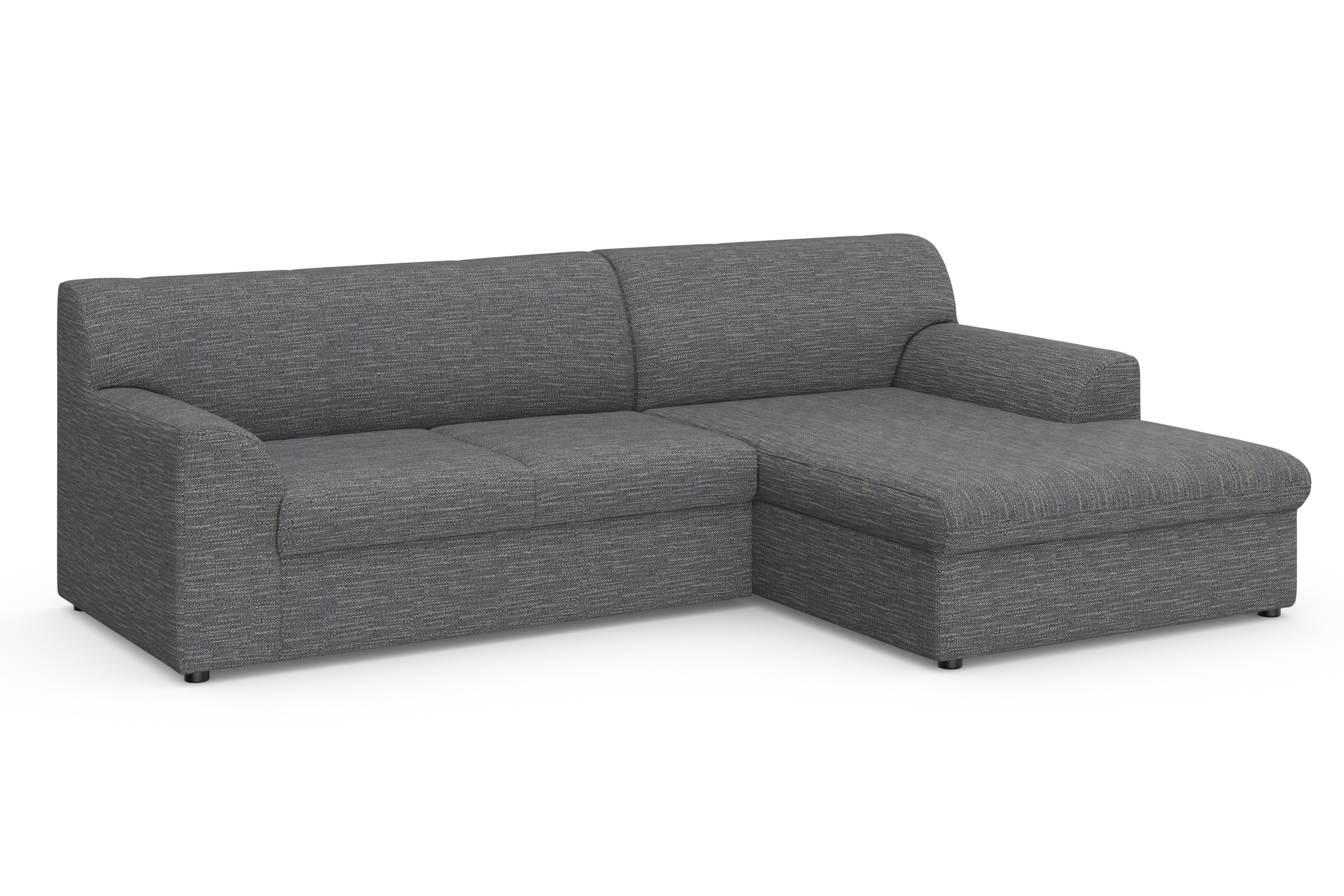 DOMO collection Ecksofa »Topper, elegant und zeitlos, kompaktes Stellmaß 245/155cm, L-Form«, mit Recamiere, wahlweise mit Schlaffunktion