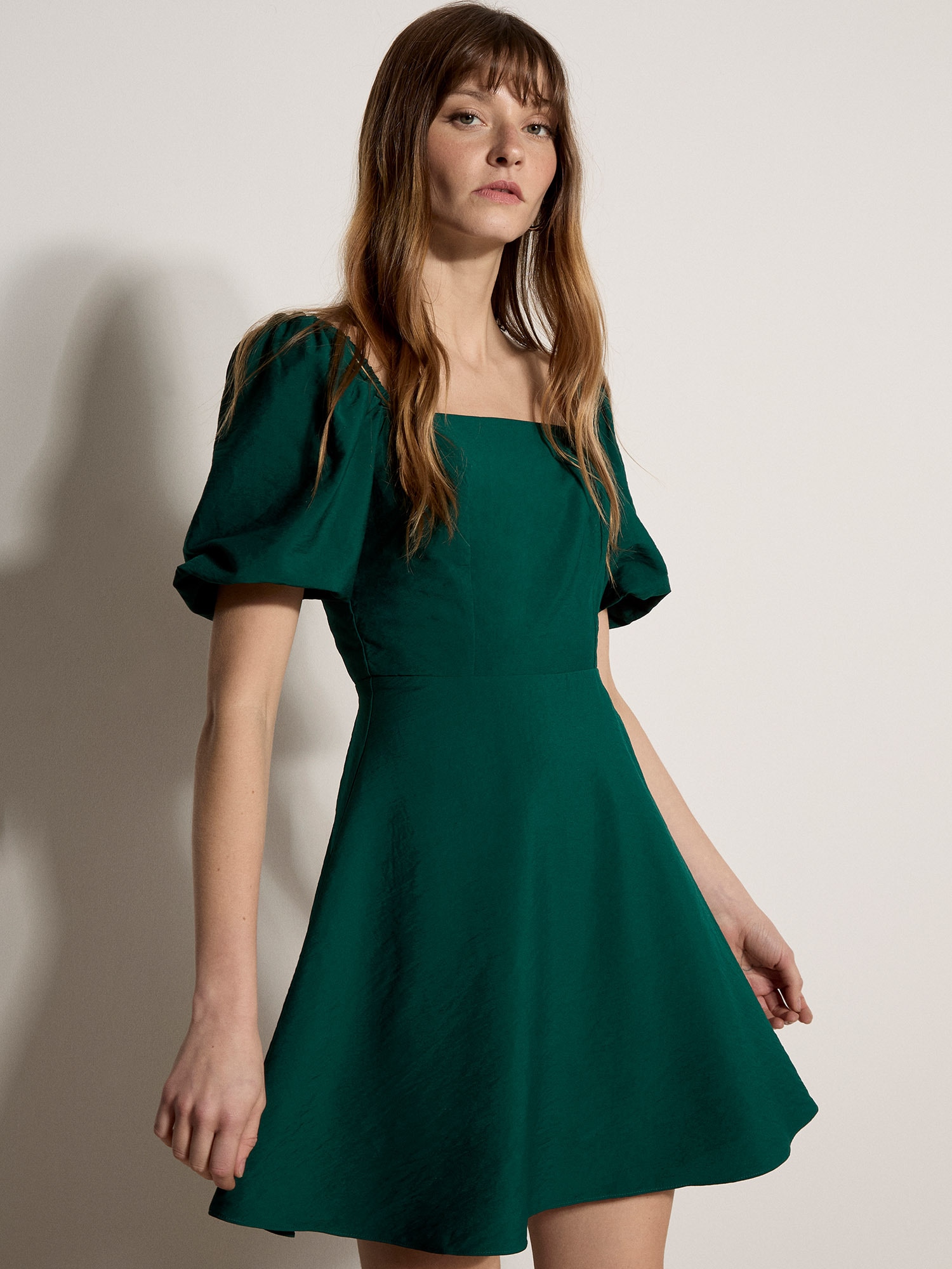 Apricot Minikleid "Fit-and-Flare-Minikleid" mit Smokdetails
