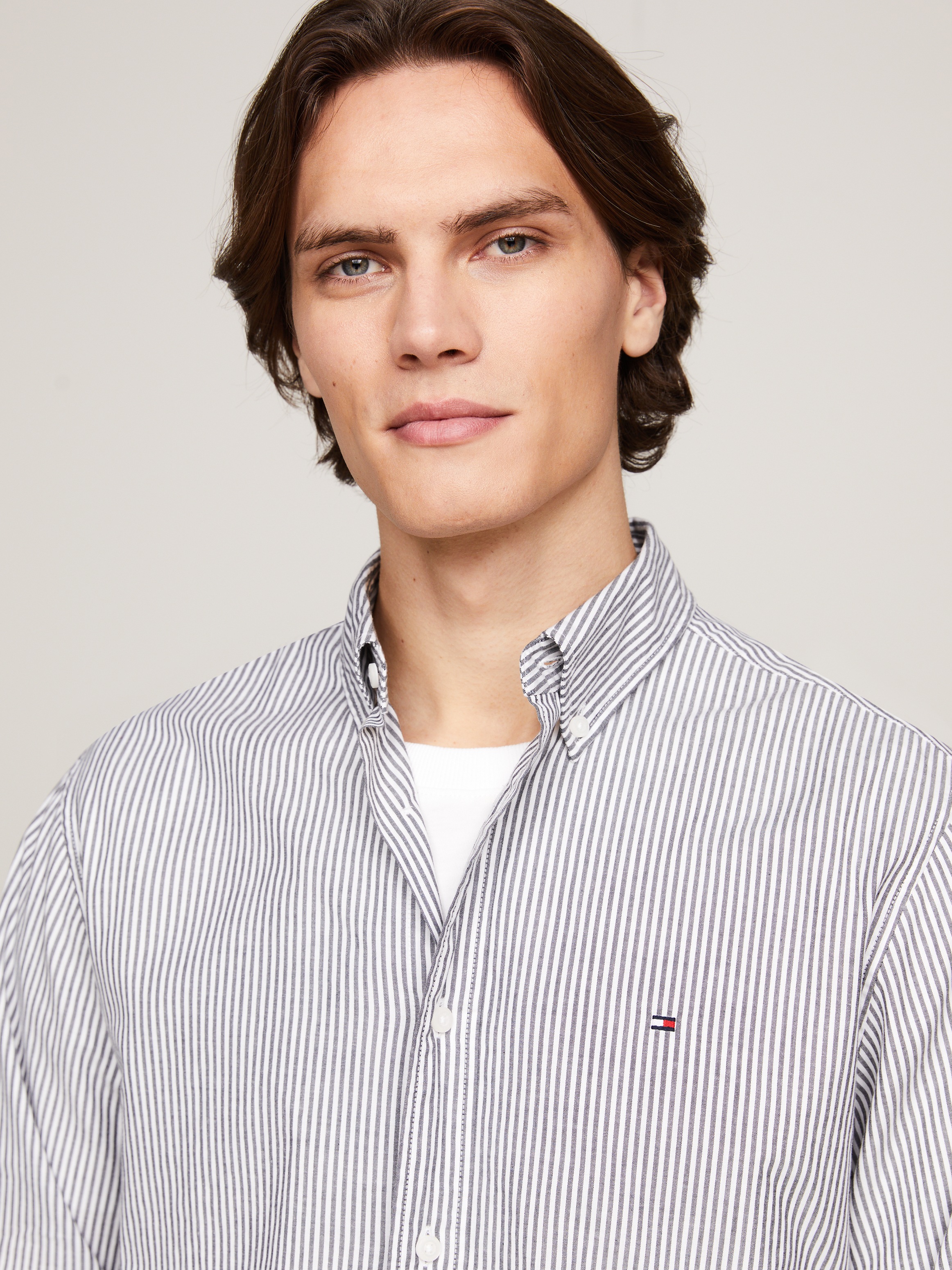 Tommy Hilfiger Businesshemd "NAT. SOFT EASY STRIPE Regular Fit SHIRT" günstig online kaufen
