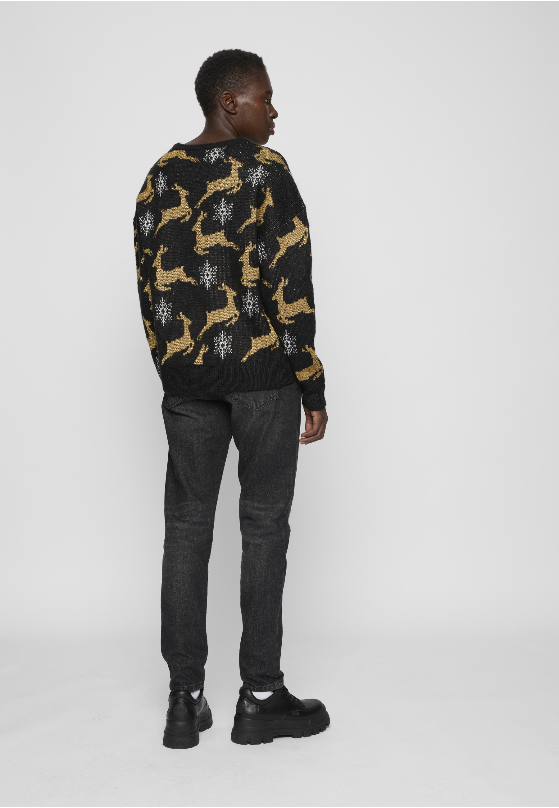 URBAN CLASSICS Rundhalspullover »Urban Classics Damen Ladies Oversized Christmas Sweater« 1 Stk.