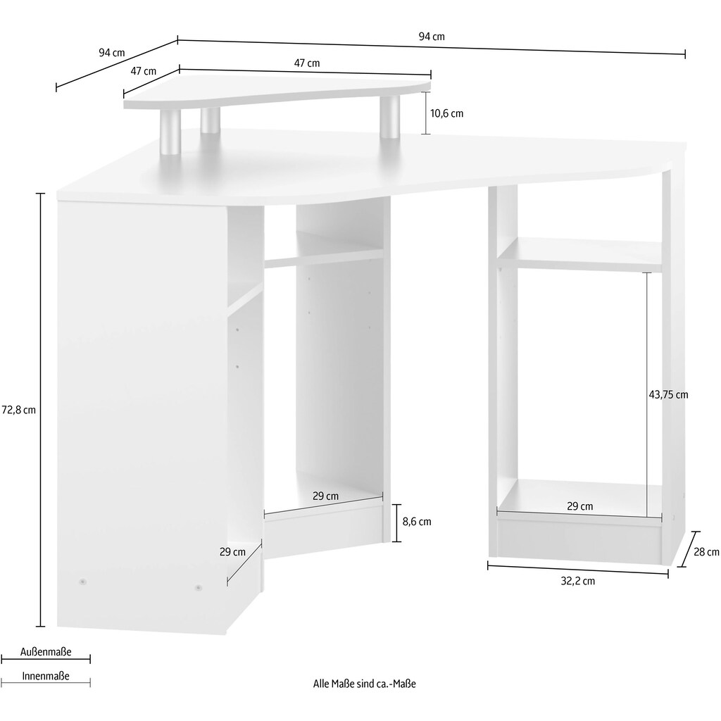 TemaHome Schreibtisch »Corner«