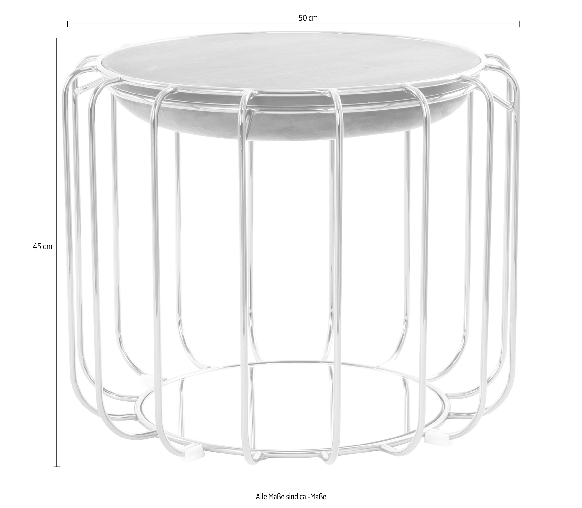 Kayoom Beistelltisch »Pouf Comfortable 110, abnehmbares und wendbares Oberteil«, (1 St.), praktisch umzuwandeln in Tisch oder Hocker, mit Spiegelglas