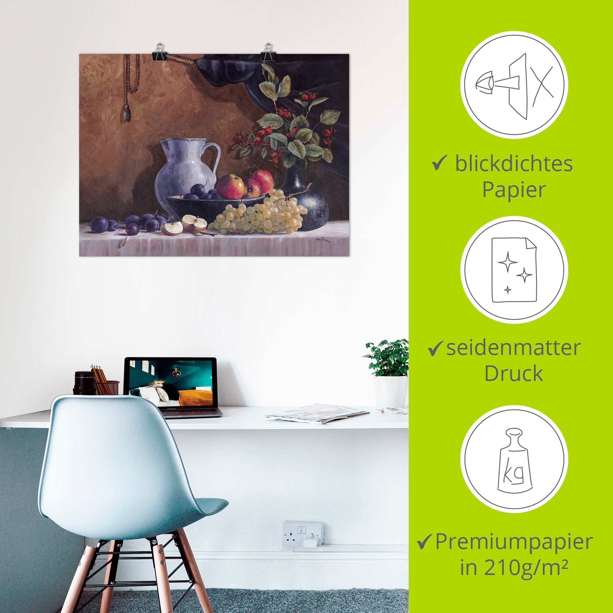 Artland Wandbild »Stillleben«, Arrangements, (1 St.), als Leinwandbild, Poster in verschied. Größen