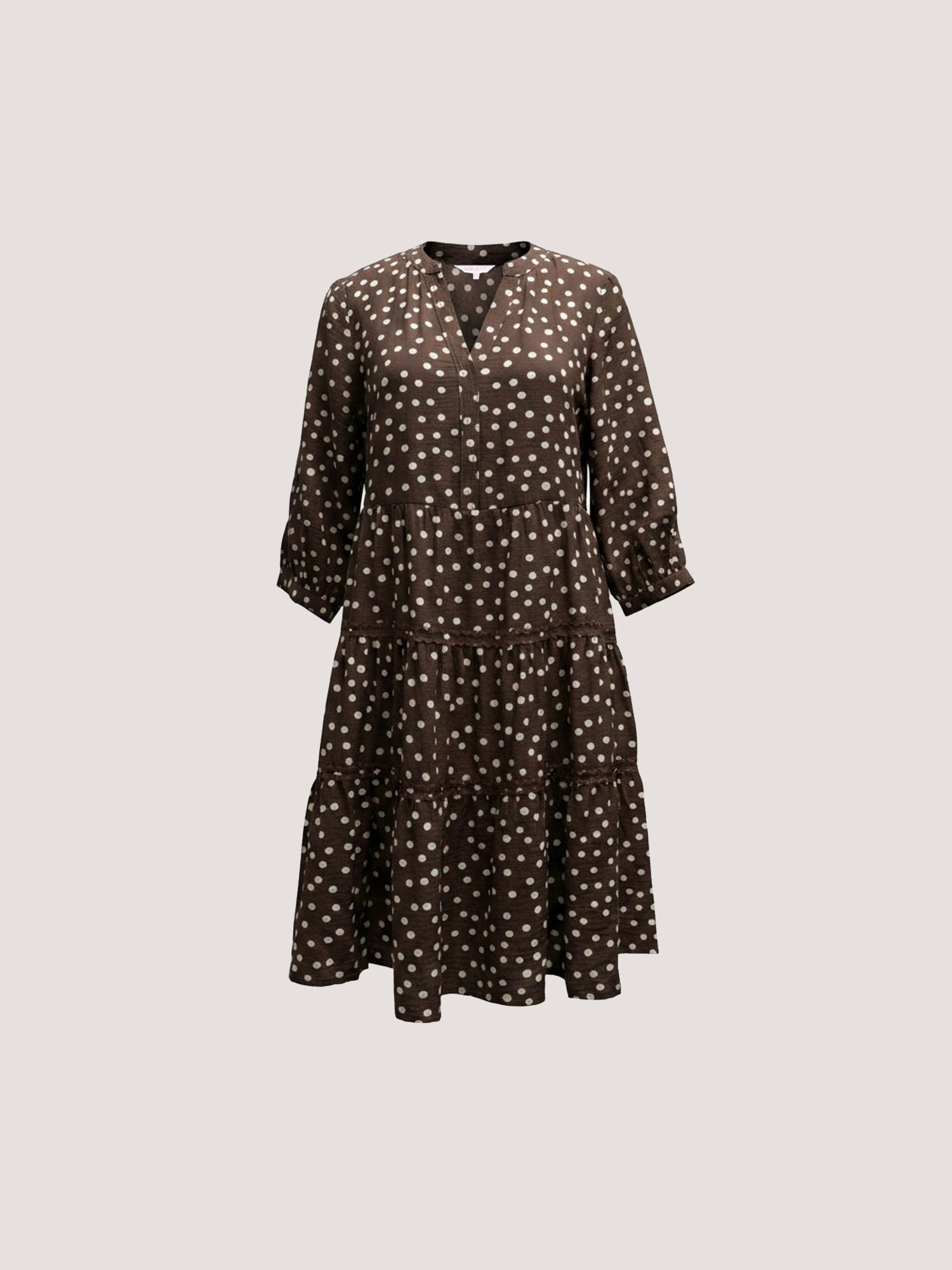 Apricot Minikleid »Mini-Kleid mit Stufenrock« und Polka