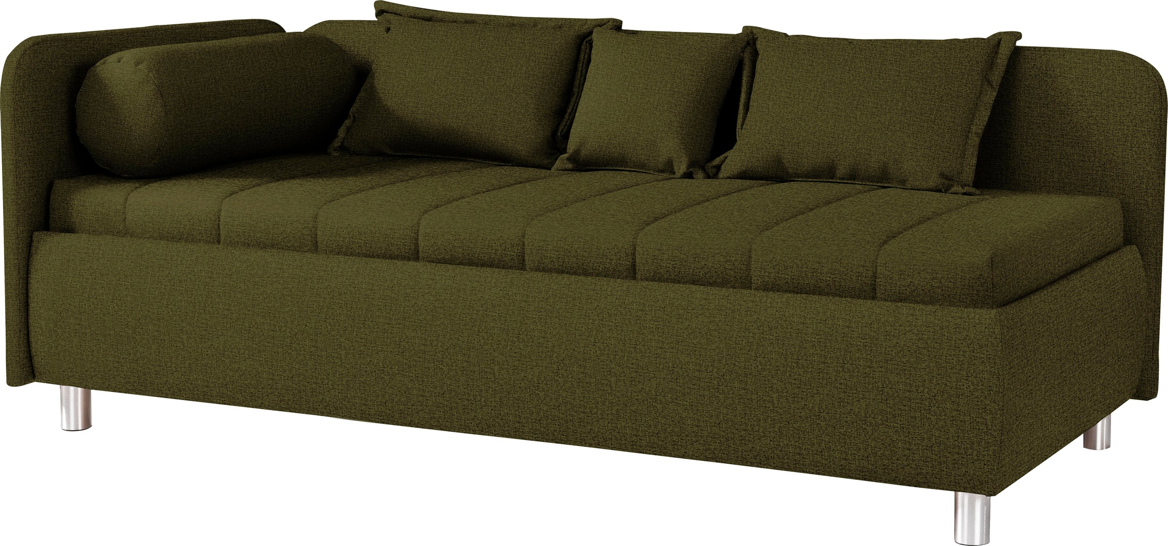 ADA trendline Schlafsofa »Kiana«, mit Bettkasten und Zierkissen, Liegefläche 90/200 cm oder 100/200 cm