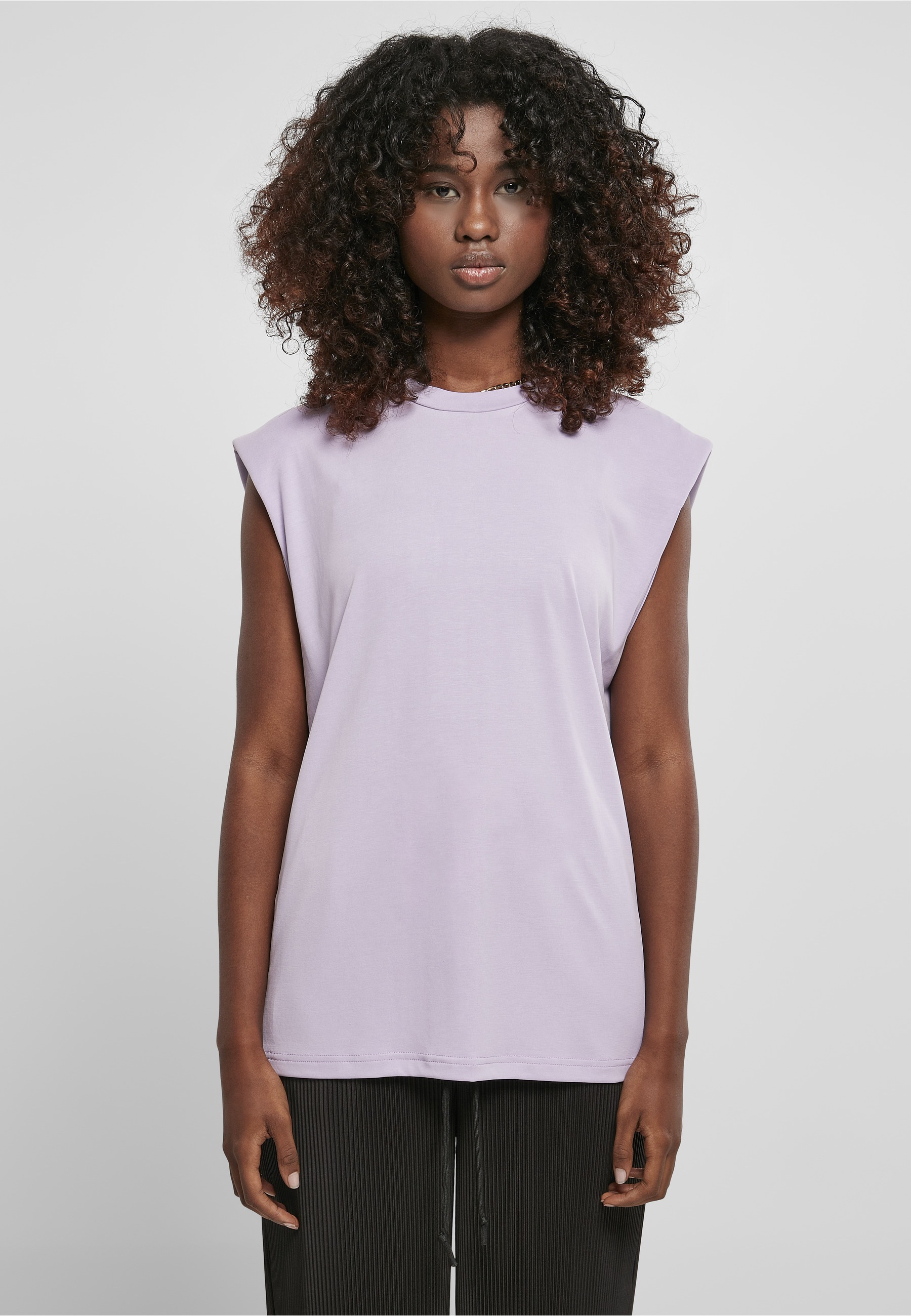 URBAN CLASSICS Tanktop »Urban Classics Damen Ladies Modal Padded Shoulder Tank« 1