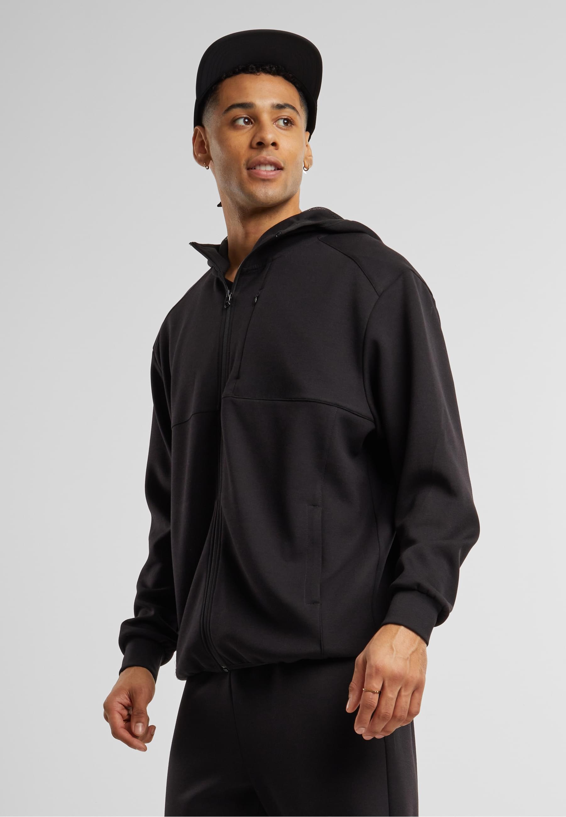 URBAN CLASSICS Sweatjacke »Urban Classics Scuba Zip Pocket Hoody«