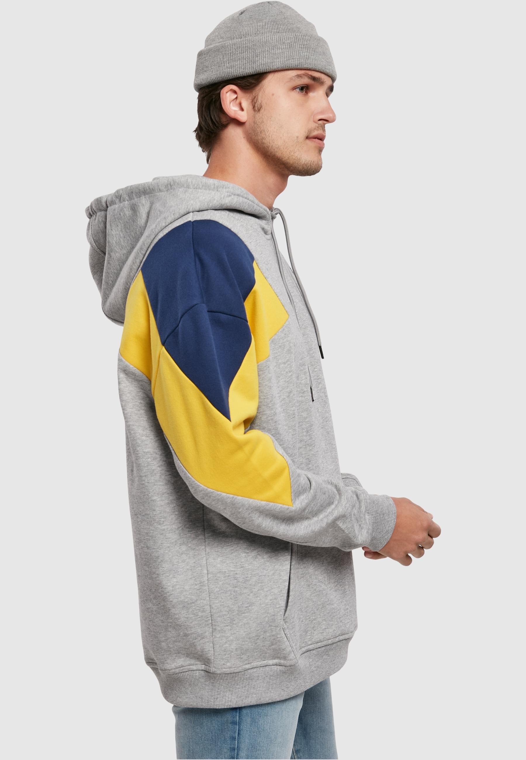 URBAN CLASSICS Sweatshirt »Urban Classics Herren Oversize 3-Tone Hoody«, (1 tlg.)