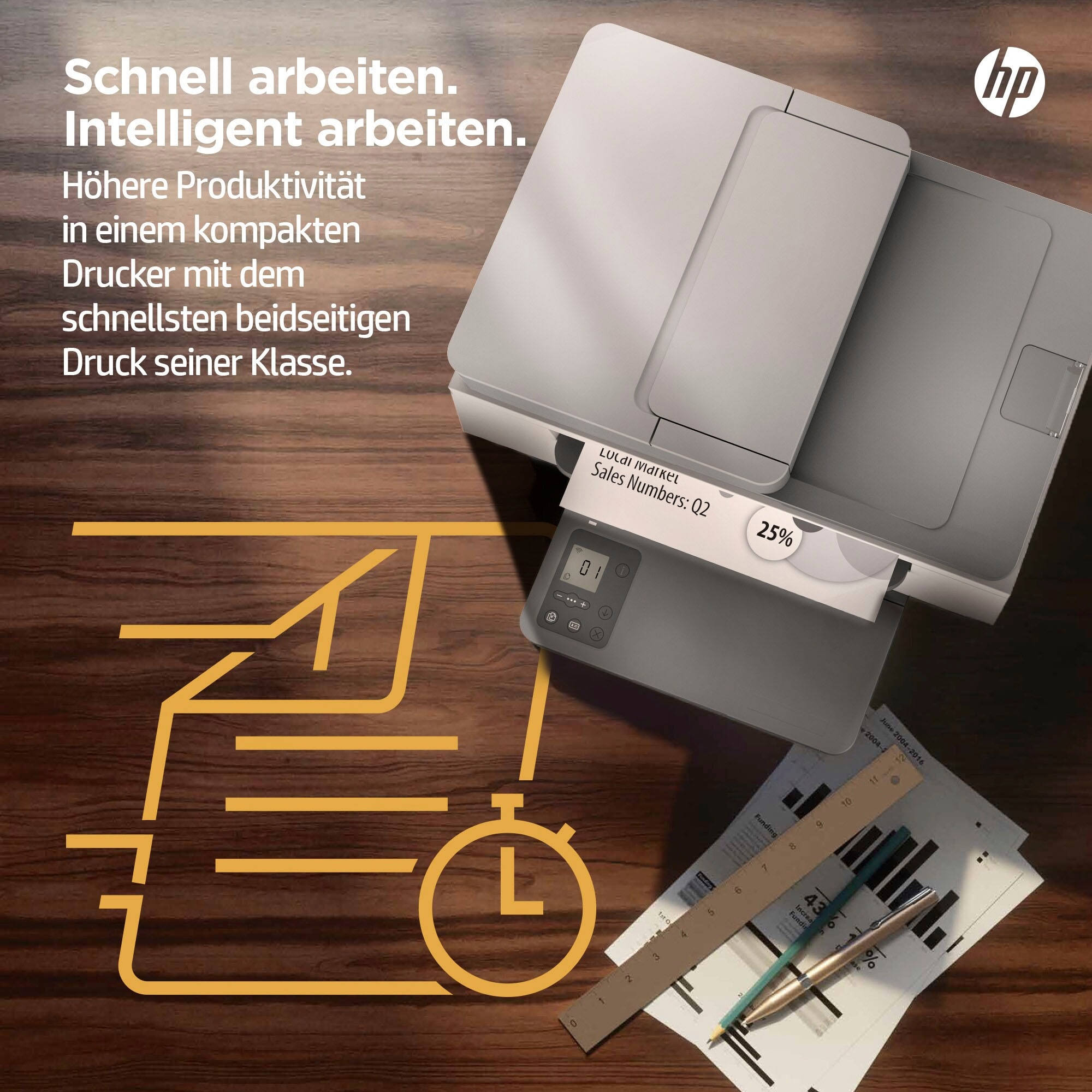 HP Multifunktionsdrucker »LaserJet MFP M234sdn«, 2 Monate gratis Drucken mit HP Instant Ink inklusive