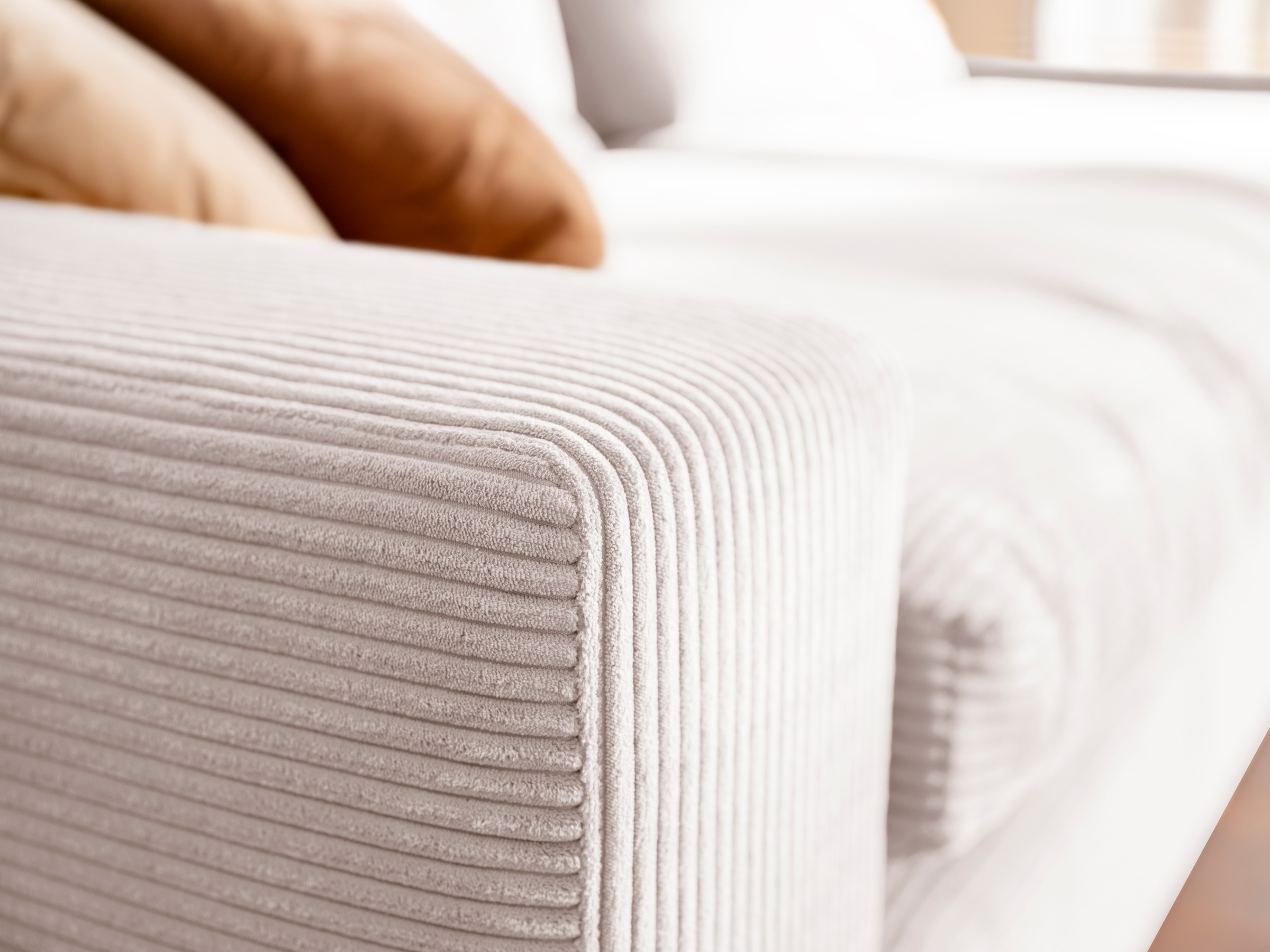 alina Big-Sofa »Sandy«, 266 cm breit und 123 cm tief, in modernem Cordstoff