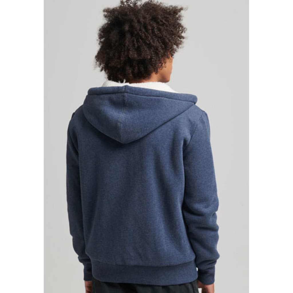 Superdry Kapuzensweatjacke »SD-BORG LINED ZIP HOOD«