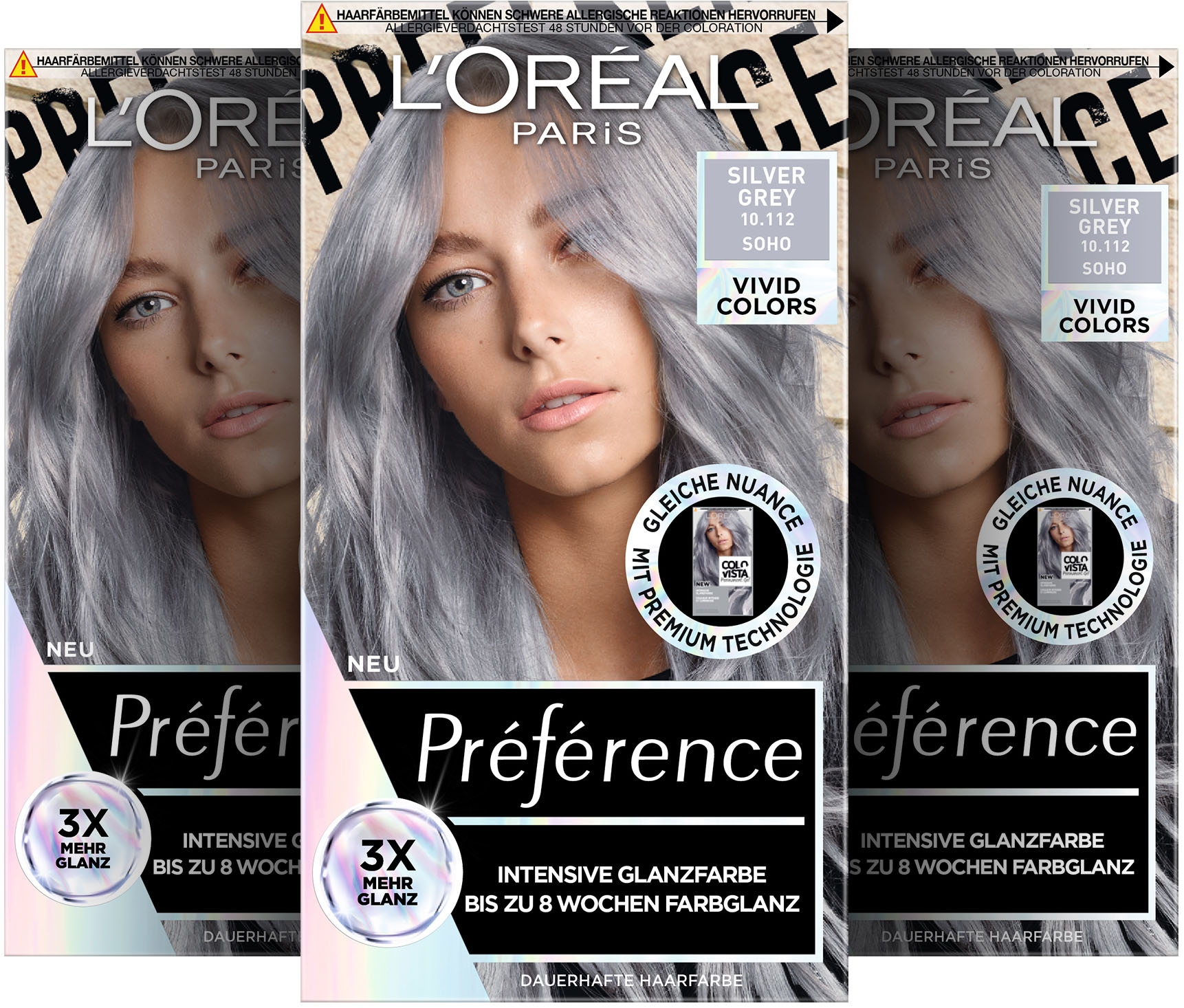 L'ORÉAL PARIS Coloration »Préférence Vivid Colors«, mit pflegender Formel
