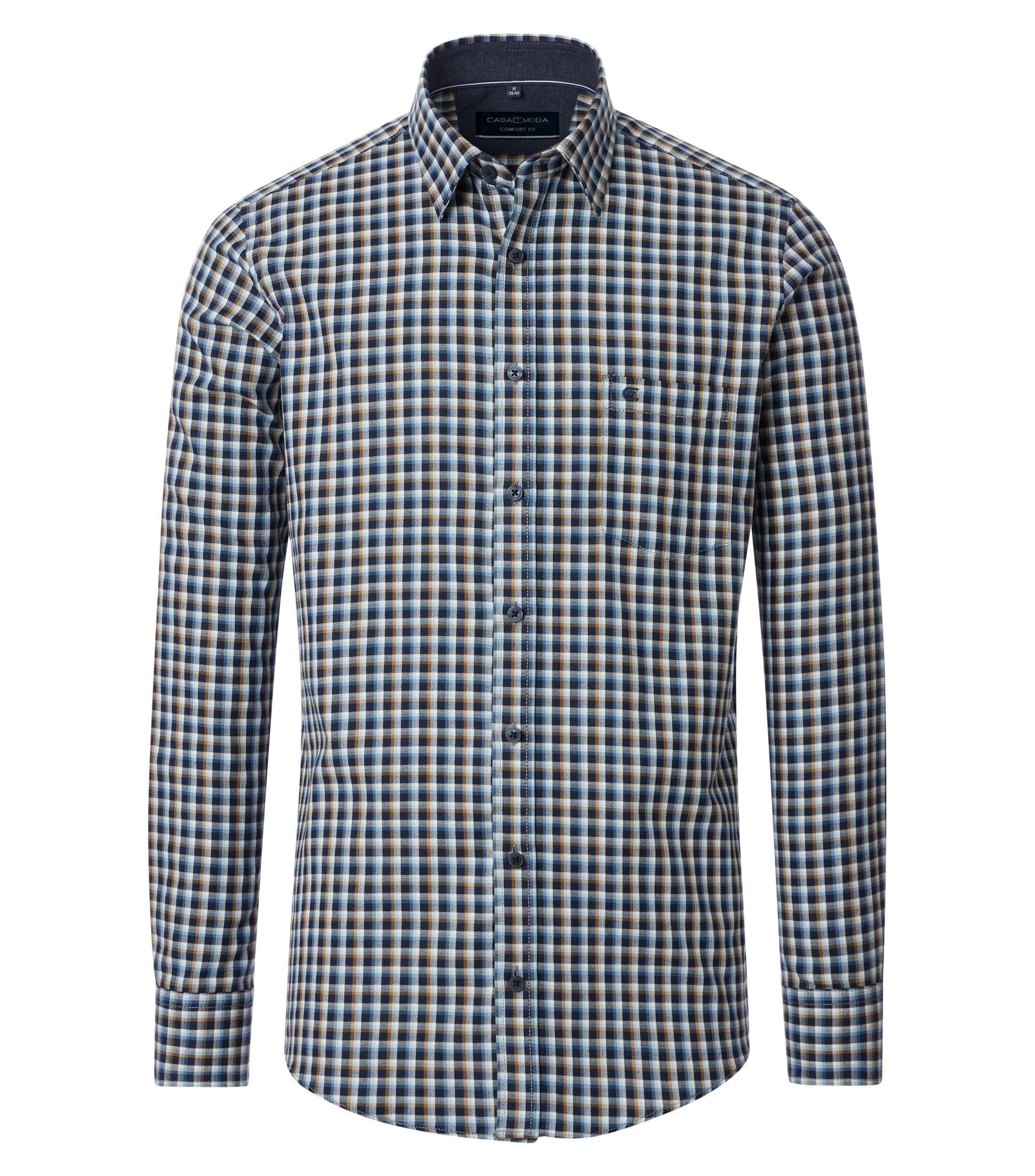 CASAMODA Flanellhemd "CASAMODA Flanellhemd Langarm kariert"