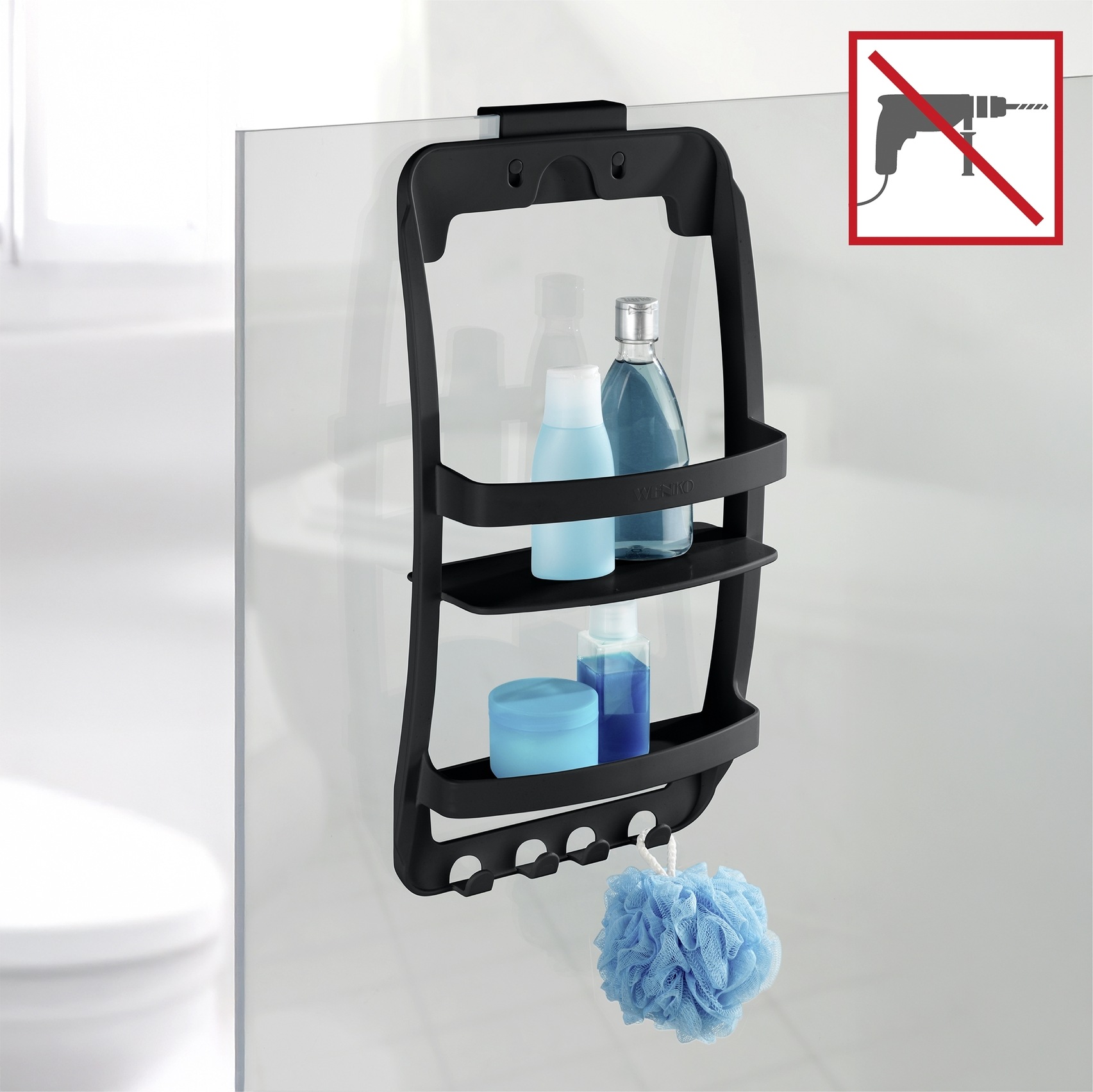 WENKO Badregal "Universal" Universelles Badregal zum hängen, kleben oder bo günstig online kaufen