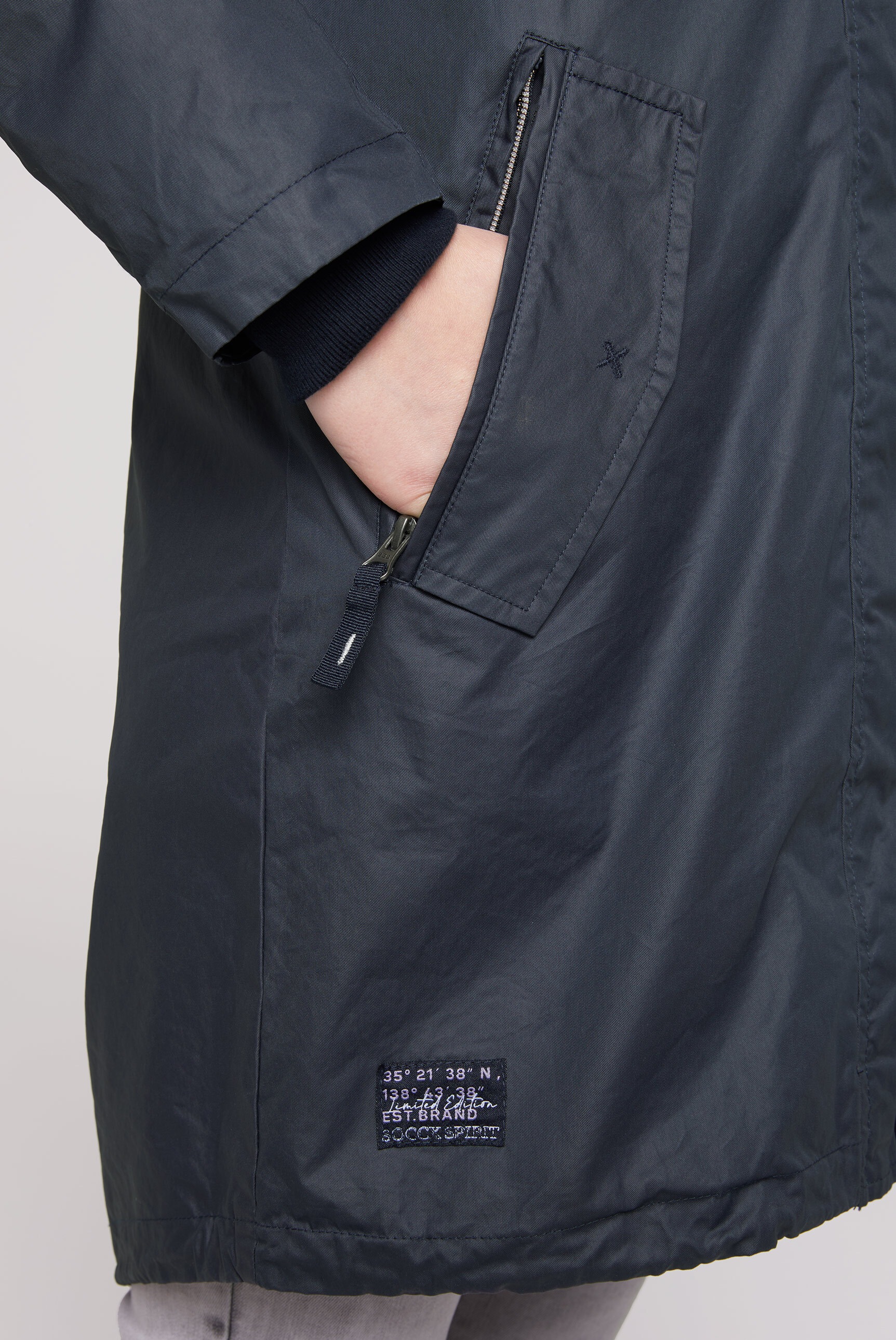SOCCX Parka, mit Kapuze, mit Windfangleiste