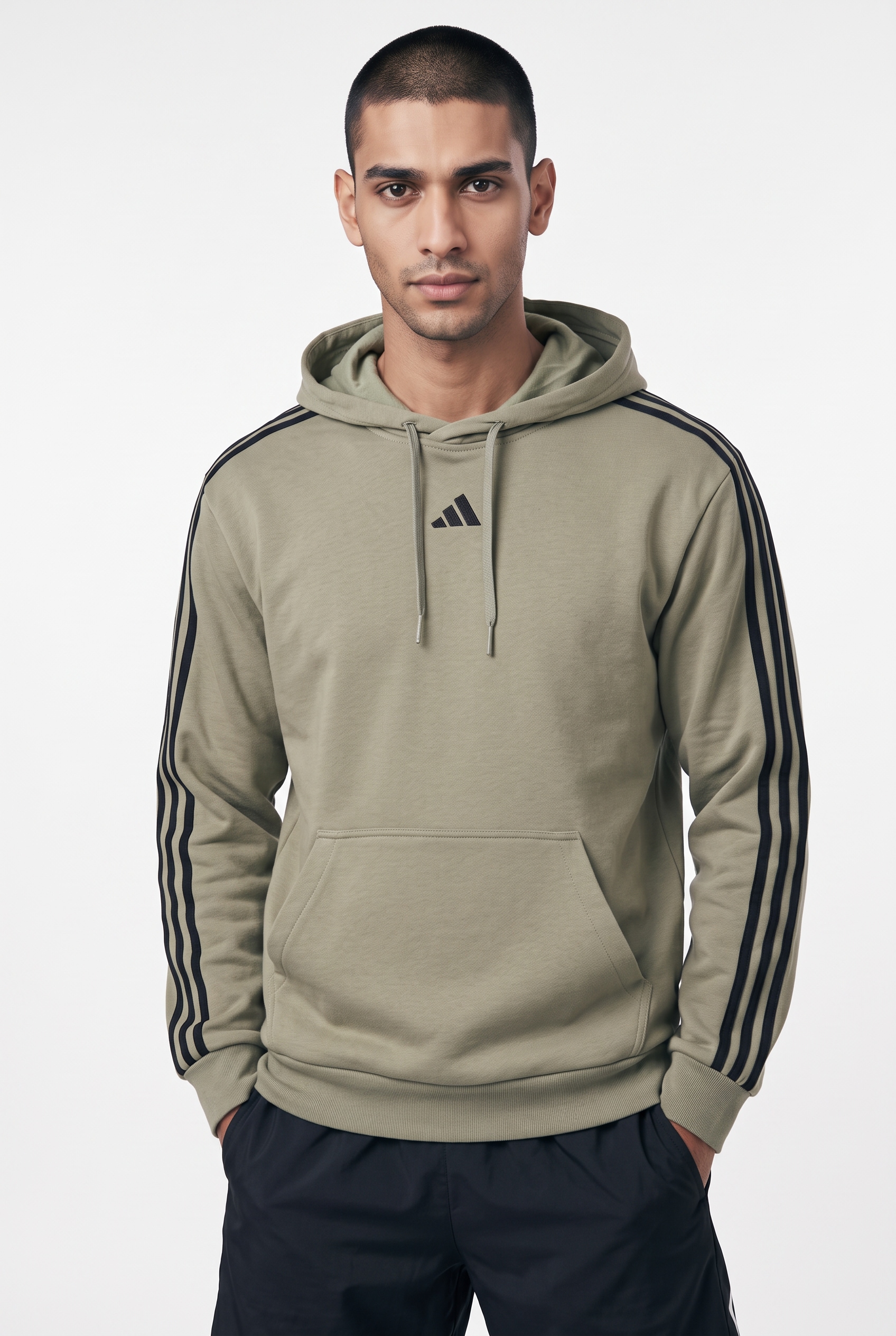 adidas Sportswear Kapuzensweatshirt "ESSENTIALS 3-STREIFEN FRENCH TERRY HOODIE"