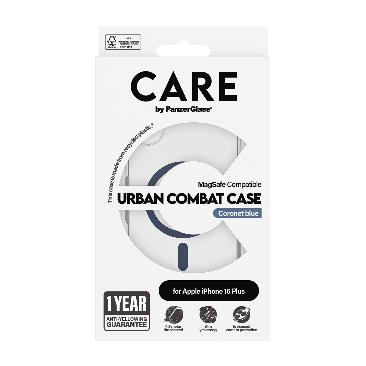 CARE by PanzerGlass Handyhülle »Urban Combat Case für Apple iPhone 16 Plus«, Backcover, Schutzhülle, Handyschutzhülle, Case, Schutzcase, stoßfest