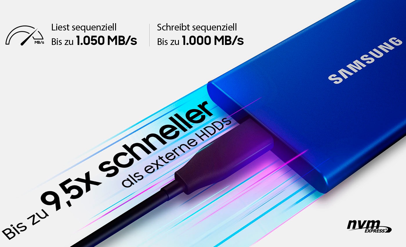 Samsung externe SSD »Portable | SSD BAUR Anschluss T7«, USB 3.2