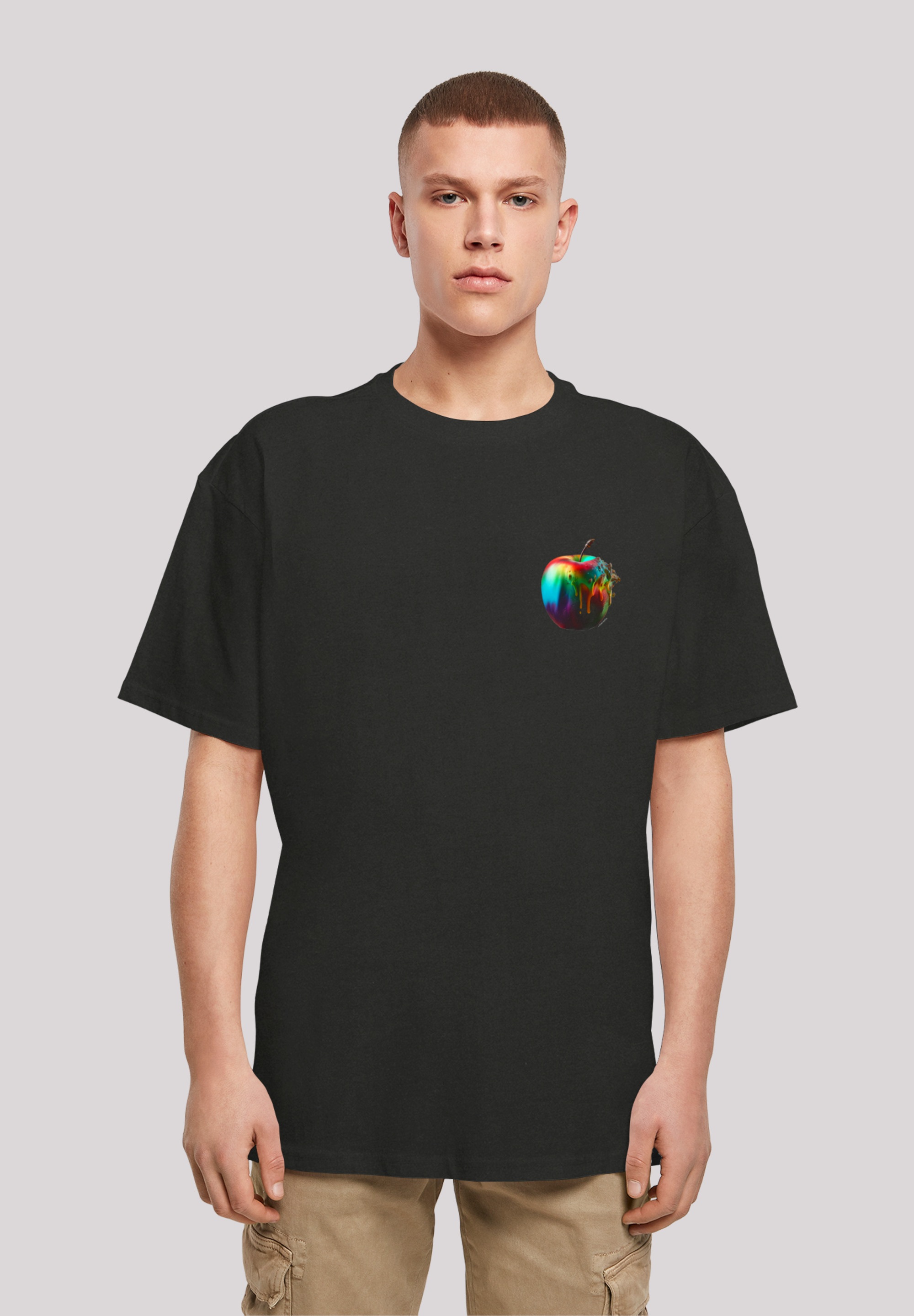 F4NT4STIC T-Shirt "Colorfood Collection - Rainbow Apple", Print