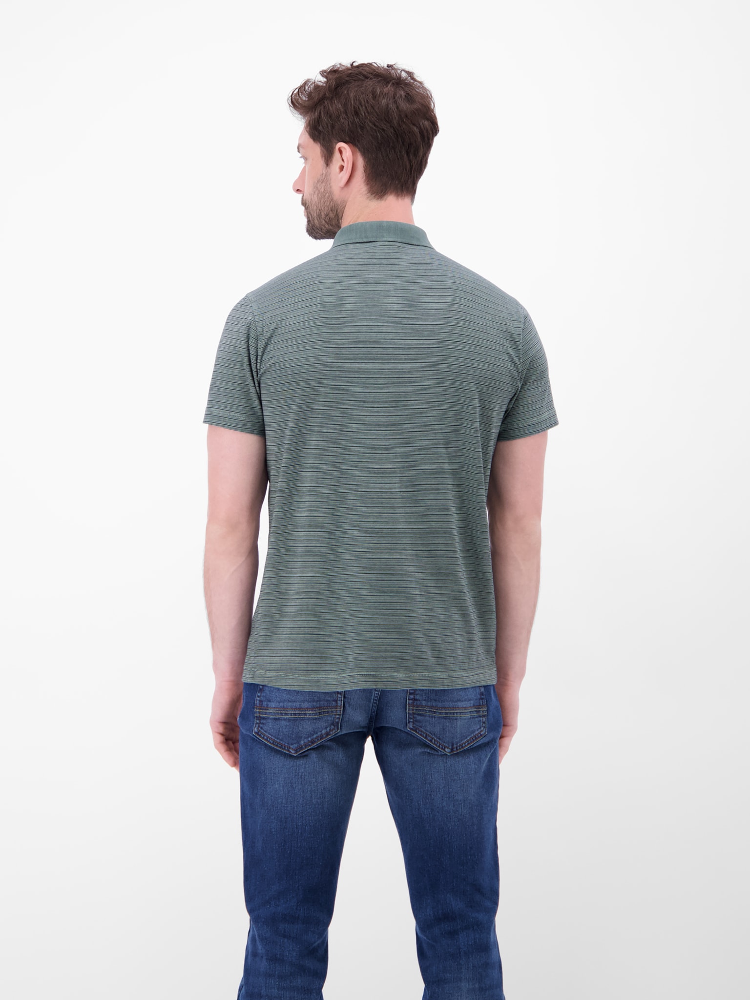 LERROS Poloshirt Kurzarm-Polo mit feinen Streifen