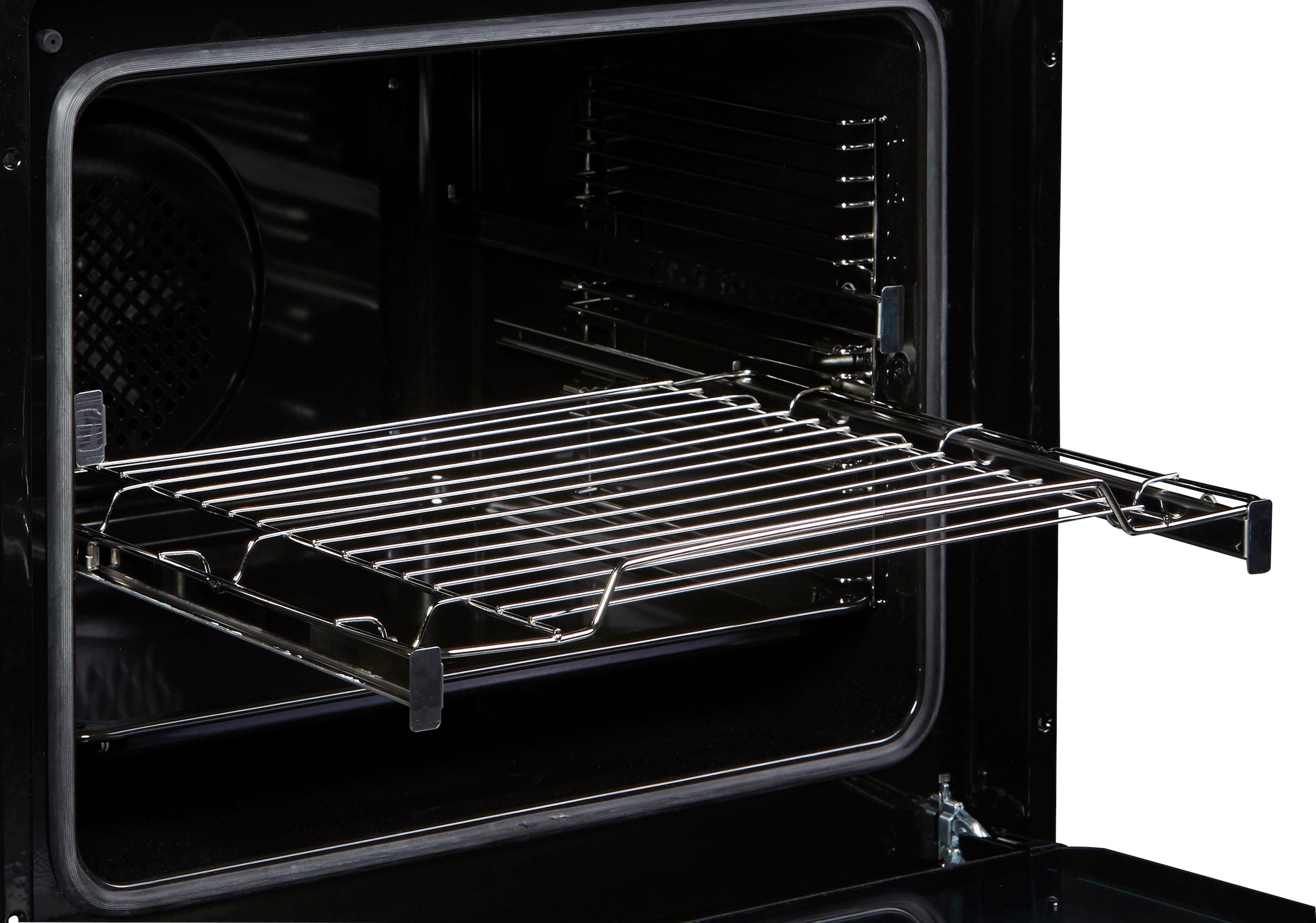 Amica Backofen-Set »BOXC 954 000«, BOXC 954 000 E, mit 2-fach-Teleskopauszug, Simple Steam Reinigungsfunktion, großer Timer, Heißluft und XXL Volumen mit 77 Liter