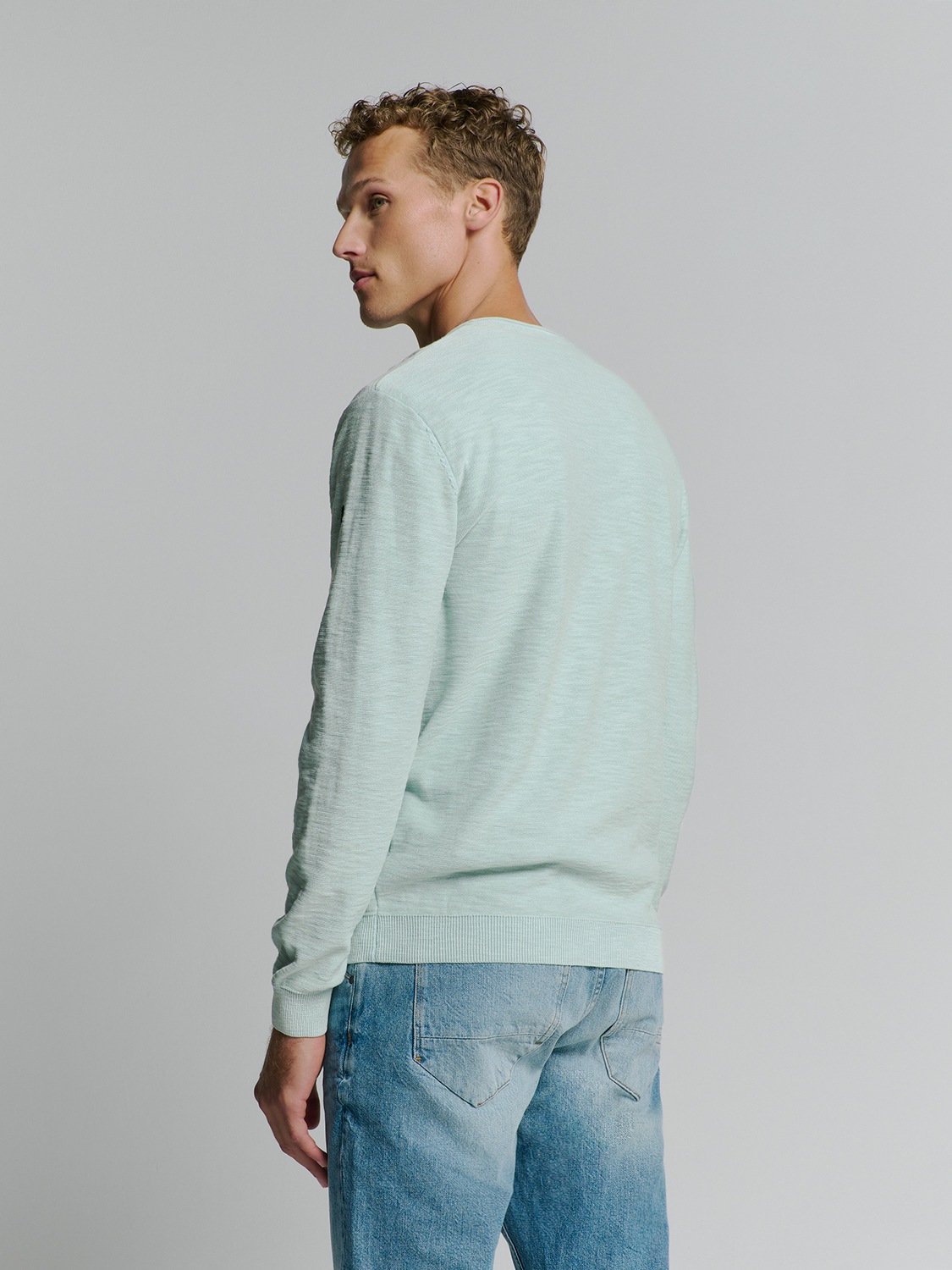 NO EXCESS Rundhalspullover »No Excess Pullover mit Rundhalsausschnitt«