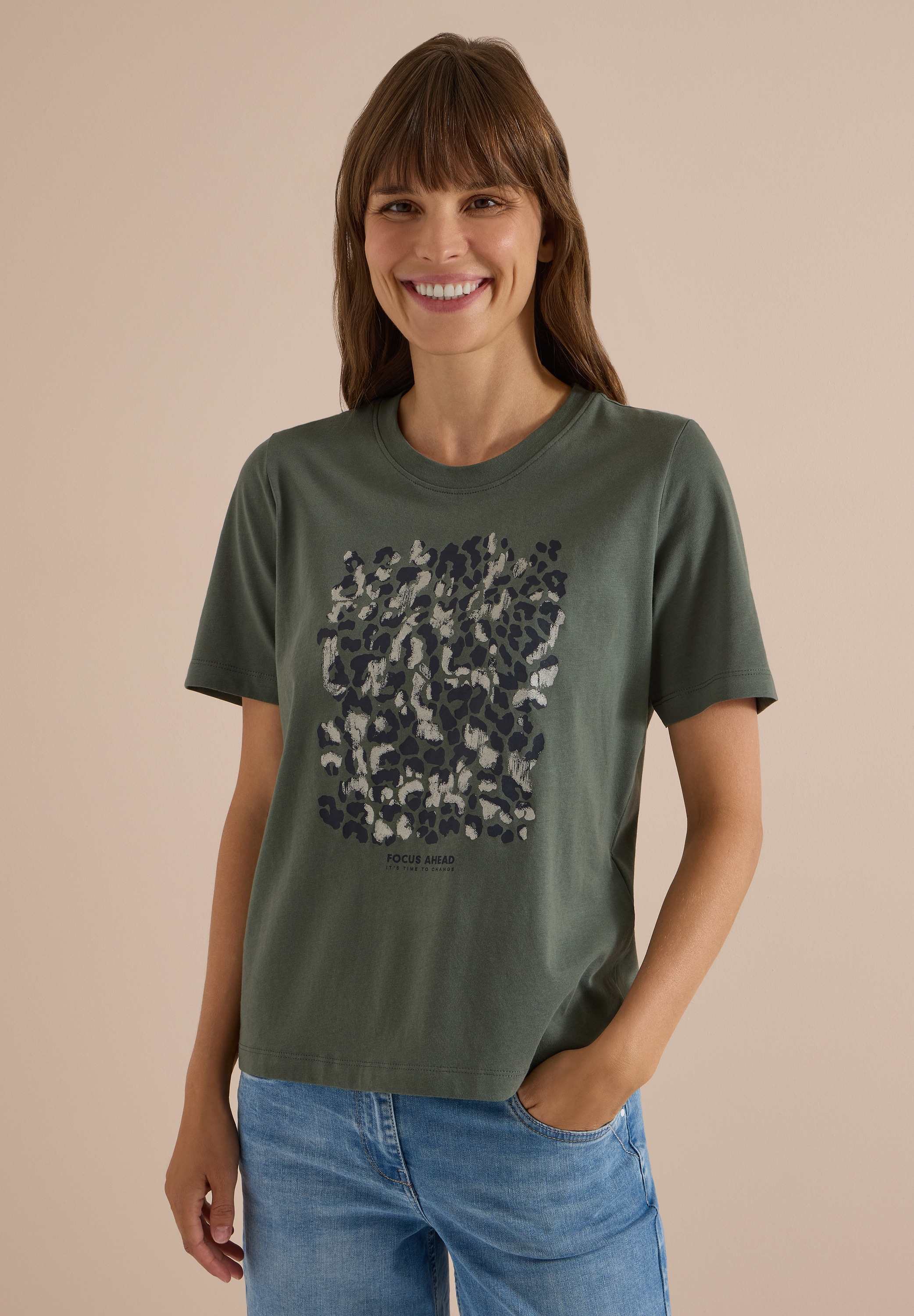 Cecil T-Shirt aus reiner Baumwolle