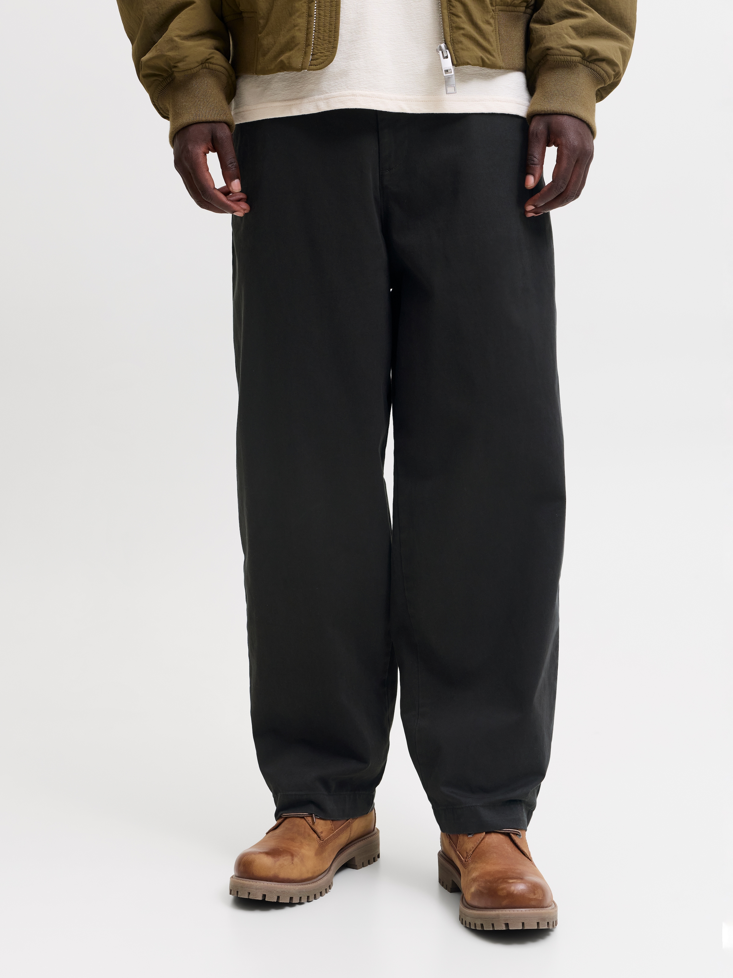 Jack & Jones Schlupfhose "JPSTEVAN ELVARO JOGGER SN" Baumwolle, barrel fit