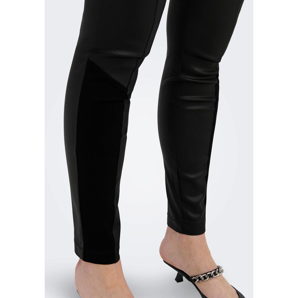 ONLY Lederimitathose »ONLCLAREMONT COATED INSERT LEGGINGS«