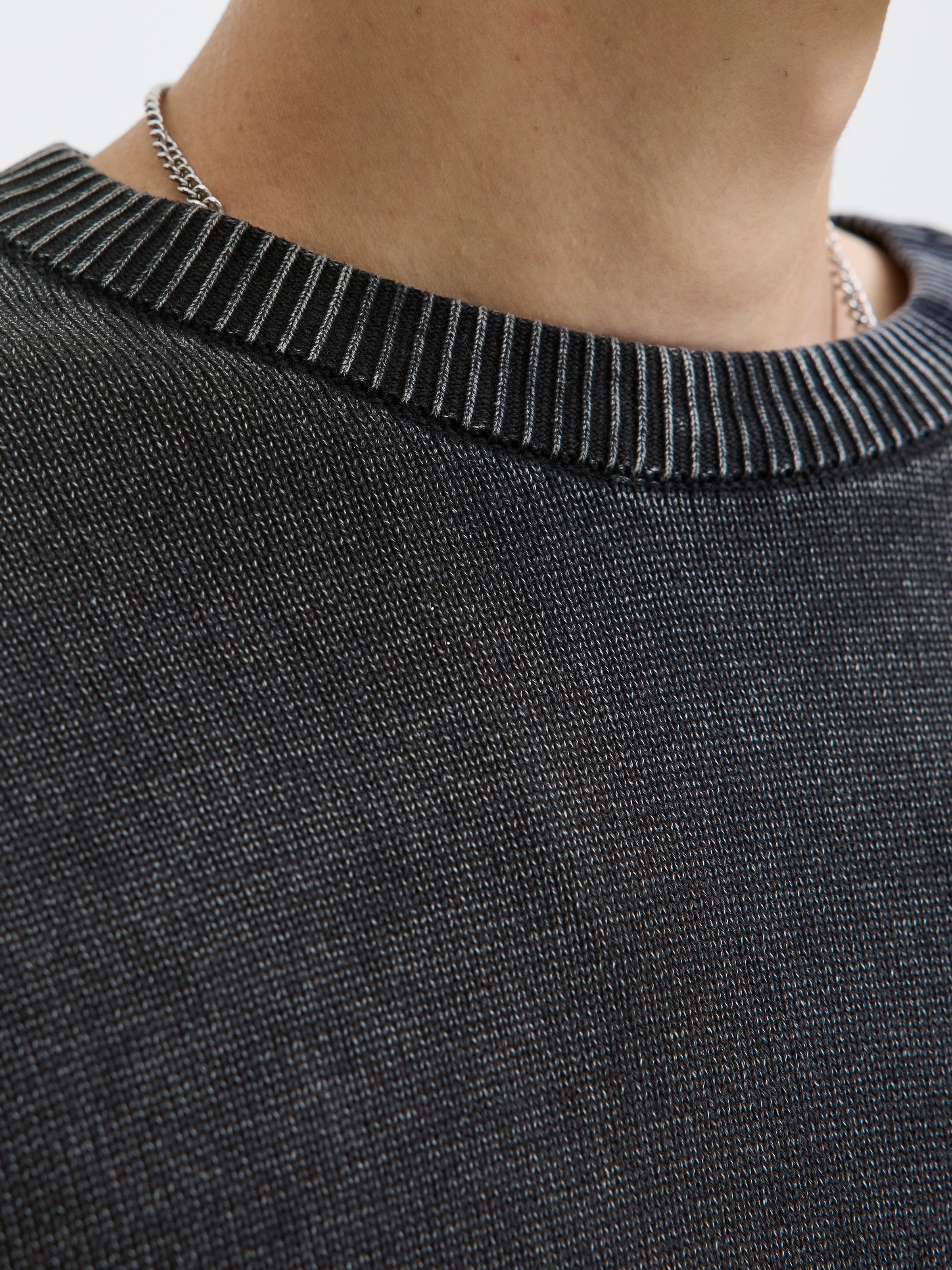 Jack & Jones Rundhalspullover "JJECHARGE FADED KNIT CREW NECK NOOS" günstig online kaufen