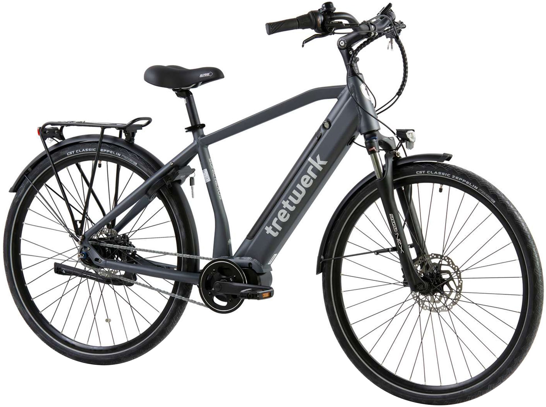 Tretwerk E-Bike "Sonic Nexus", 7 Gang, Mittelmotor 250 W, Pedelec, Elektrofahrrad für Damen u. Herren