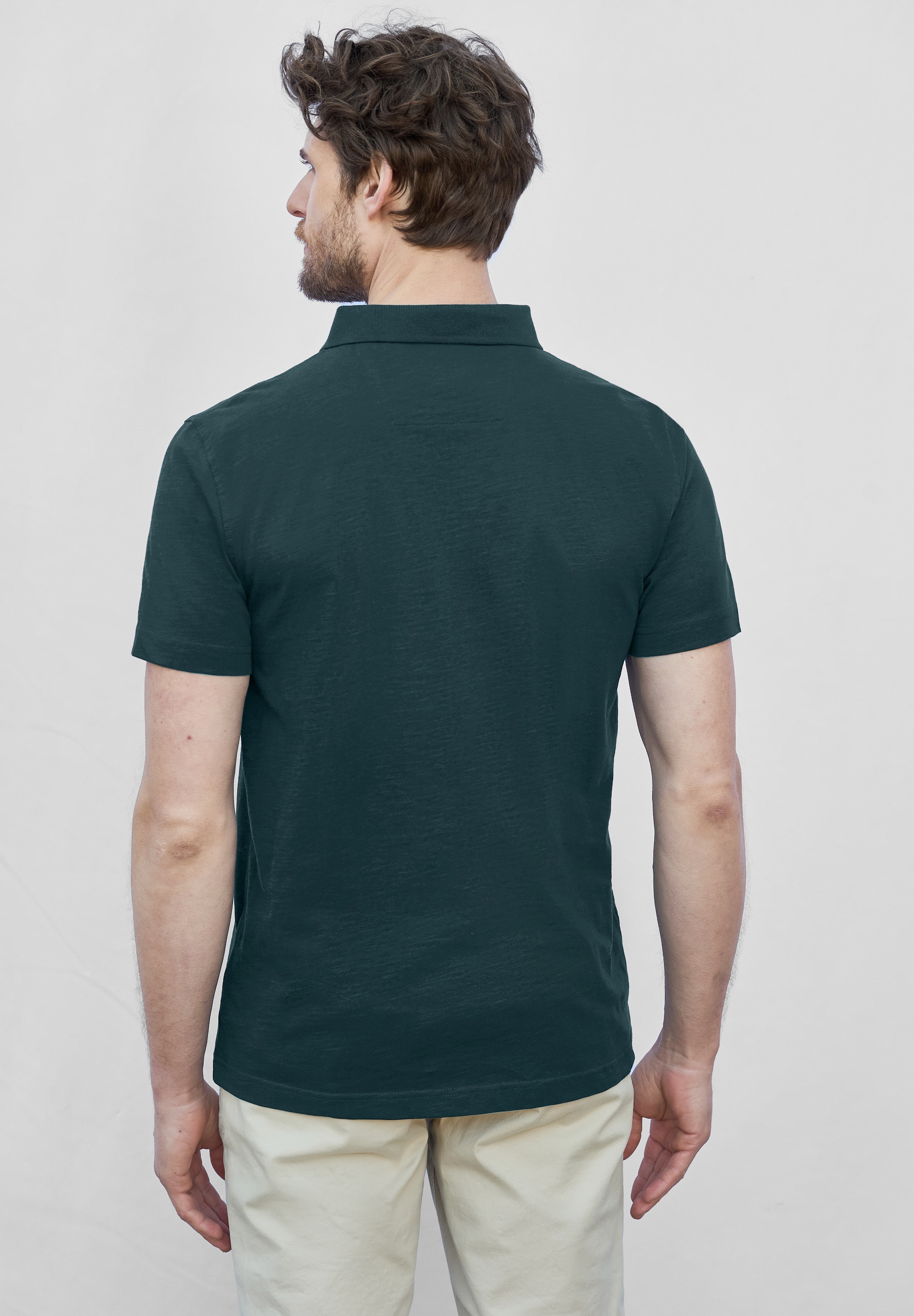 STREET ONE MEN Poloshirt, aus reiner Baumwolle