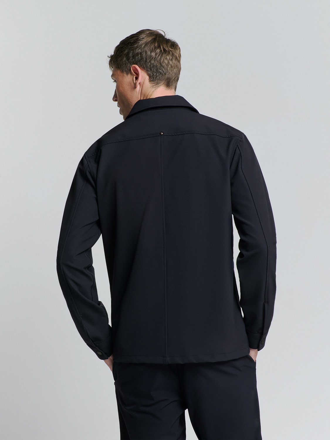 NO EXCESS Langarmhemd »No Excess Sedoc overshirt«