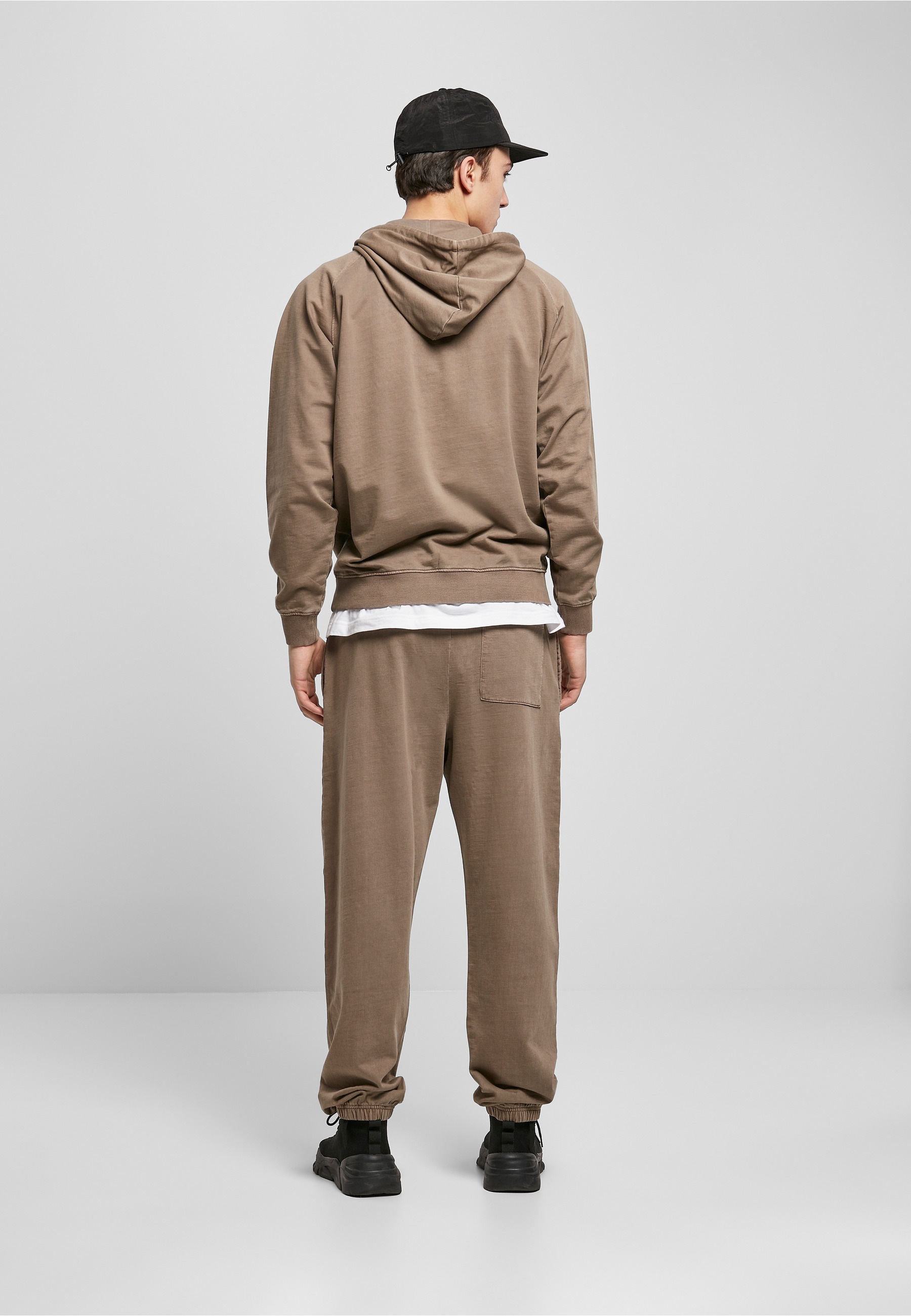 URBAN CLASSICS Rundhalspullover »Urban Classics Herren Overdyed Hoody« 1 Stk.