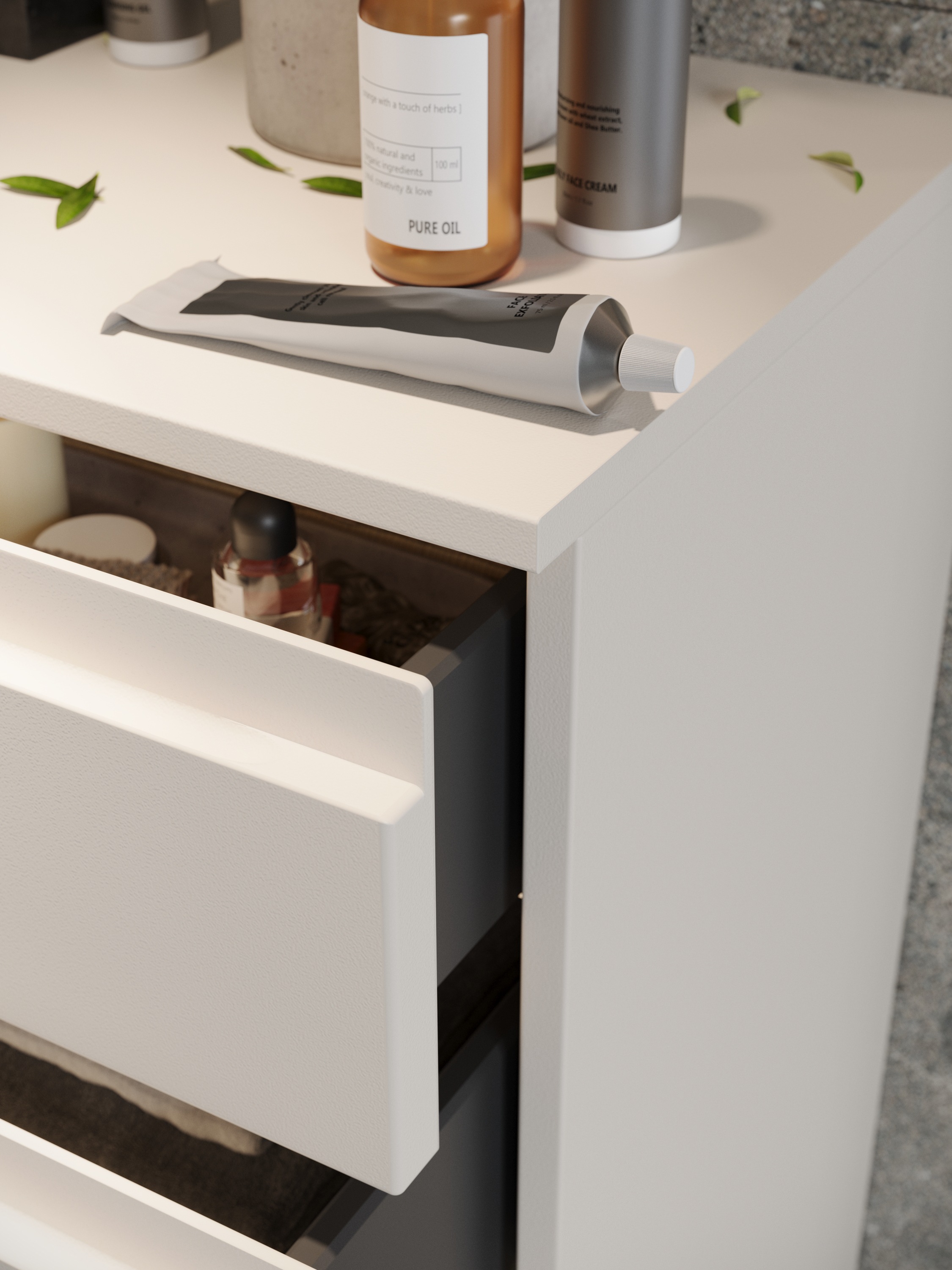 GERMANIA Badmöbel-Set »Scantic«, (5 St.), mehrteiliges Set mit kleinem Waschbeckenunterschrank