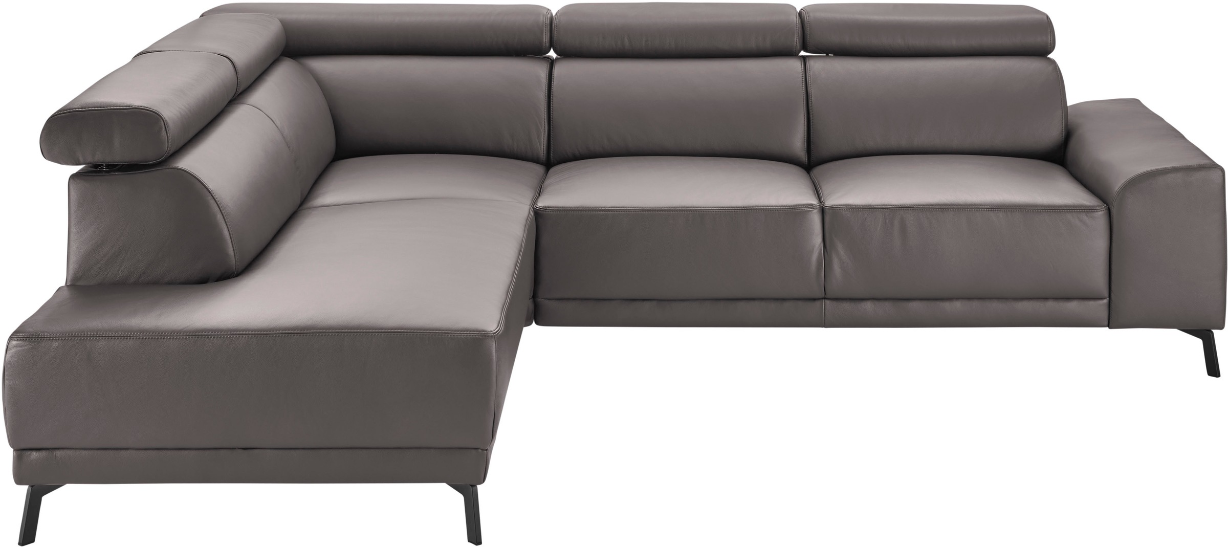 3C Candy Ecksofa »Greve modern und bequem, inkl. manueller Kopfteilverstellung, L-Form«, wahlweise mit motorischem Sitzvorzug
