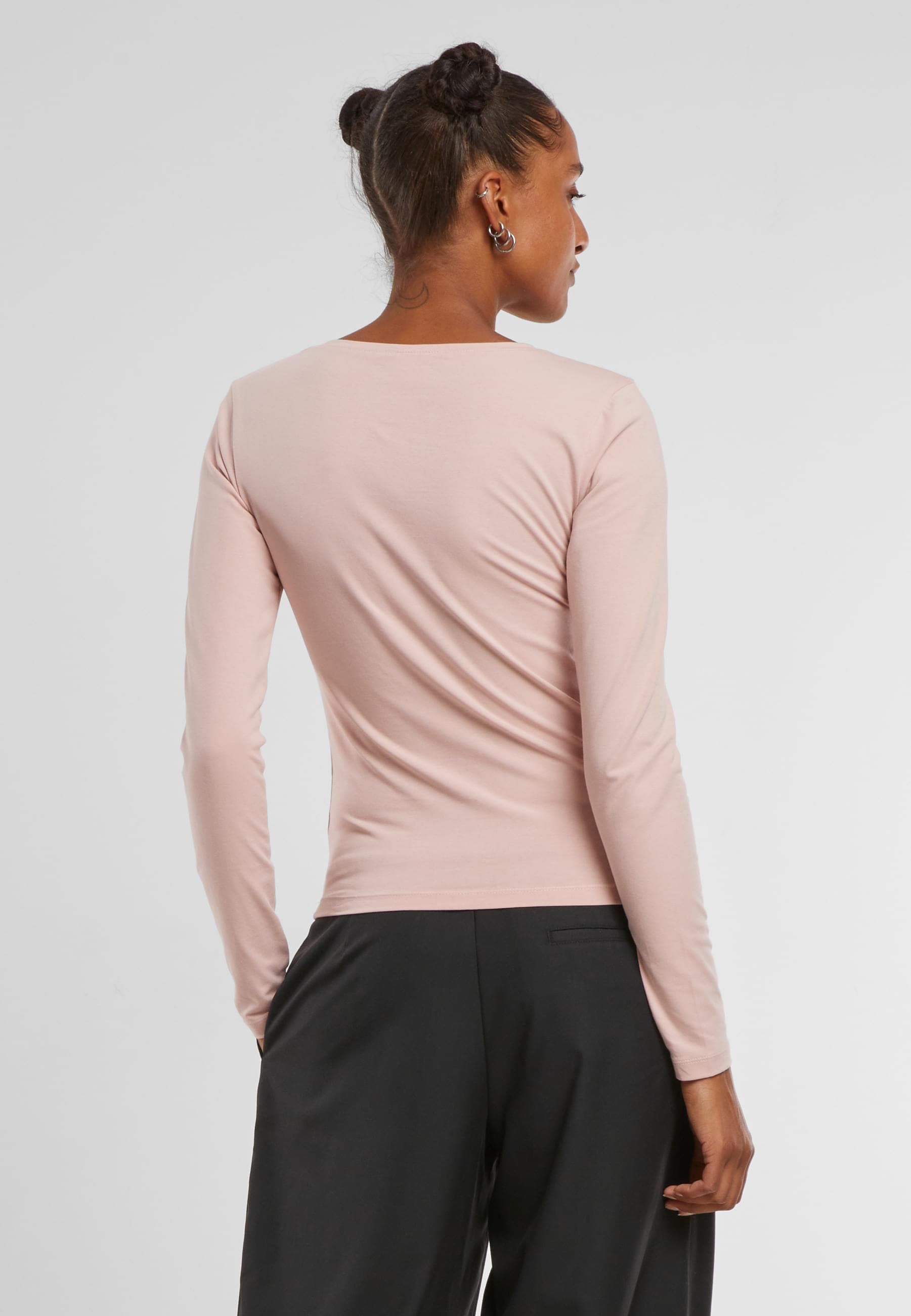 URBAN CLASSICS Longsleeve »Urban Classics Ladies Basic Super Slim Longsleeve«, (1 tlg.)