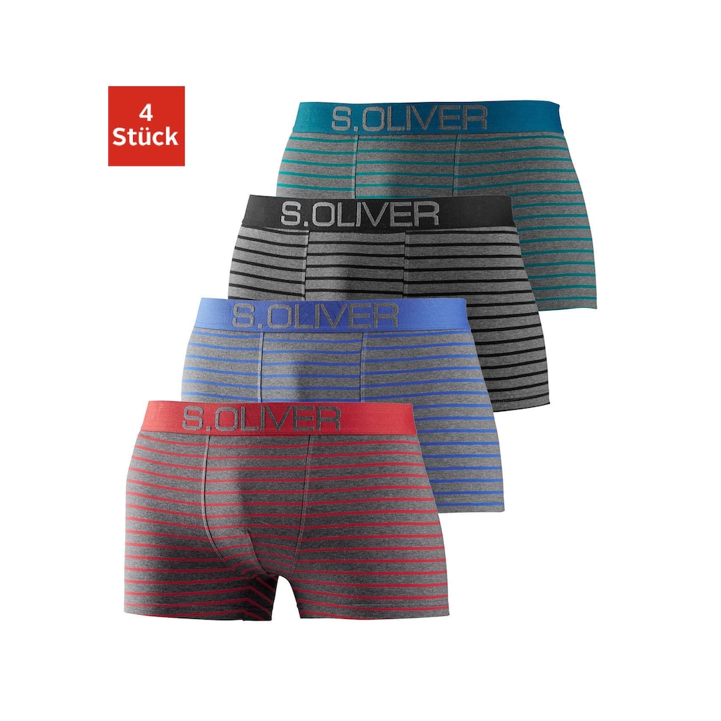 s.Oliver Boxer, (Packung, 4 St.)