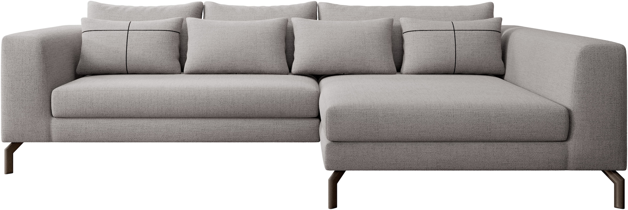 Home affaire Ecksofa "Cross, mit softem Sitz, L-Form, wendbare Zierkissen, günstig online kaufen