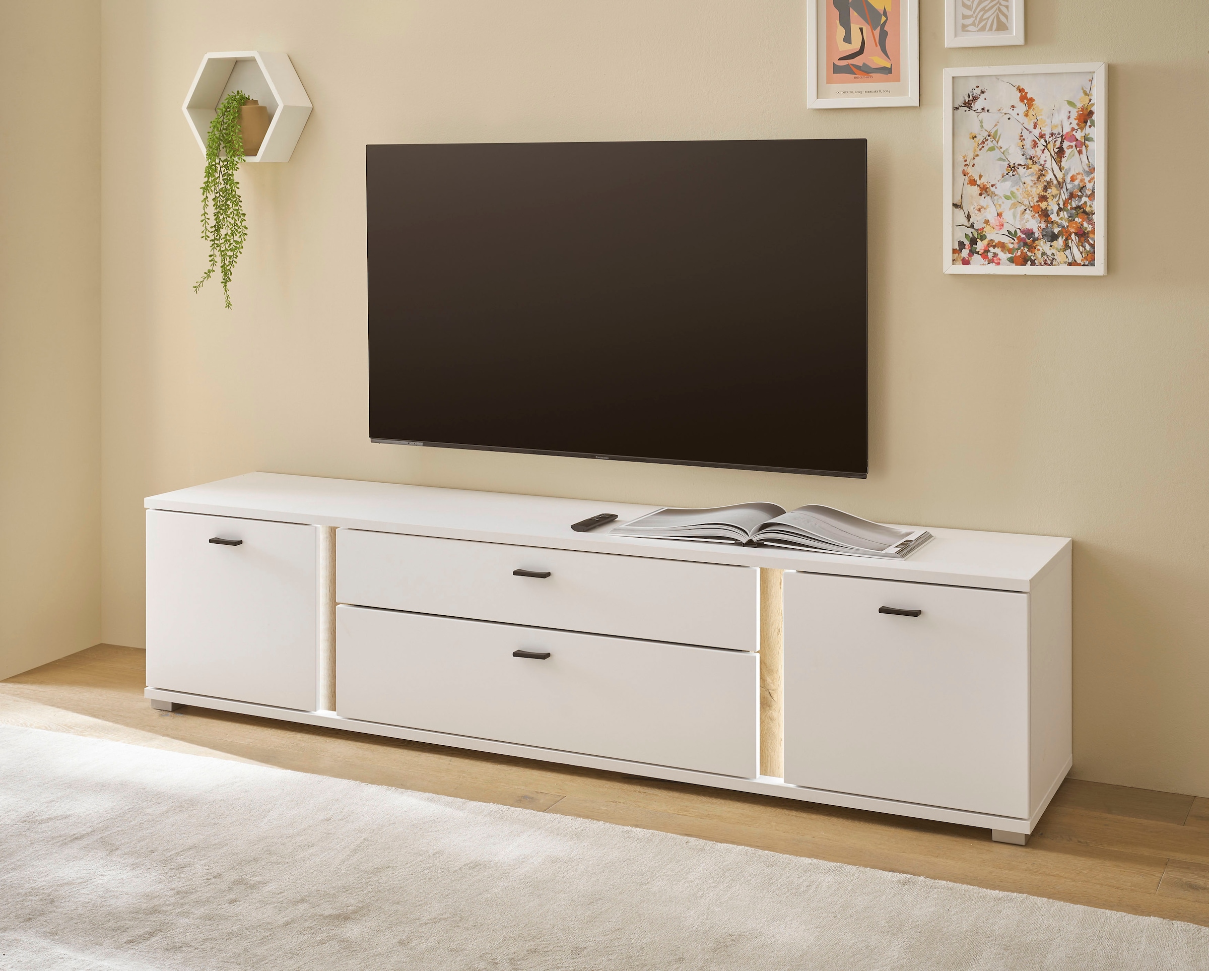 Home affaire Lowboard "LONG ISLAND" 1 Stk. tlg. in moderner Trendfarbe,inkl günstig online kaufen