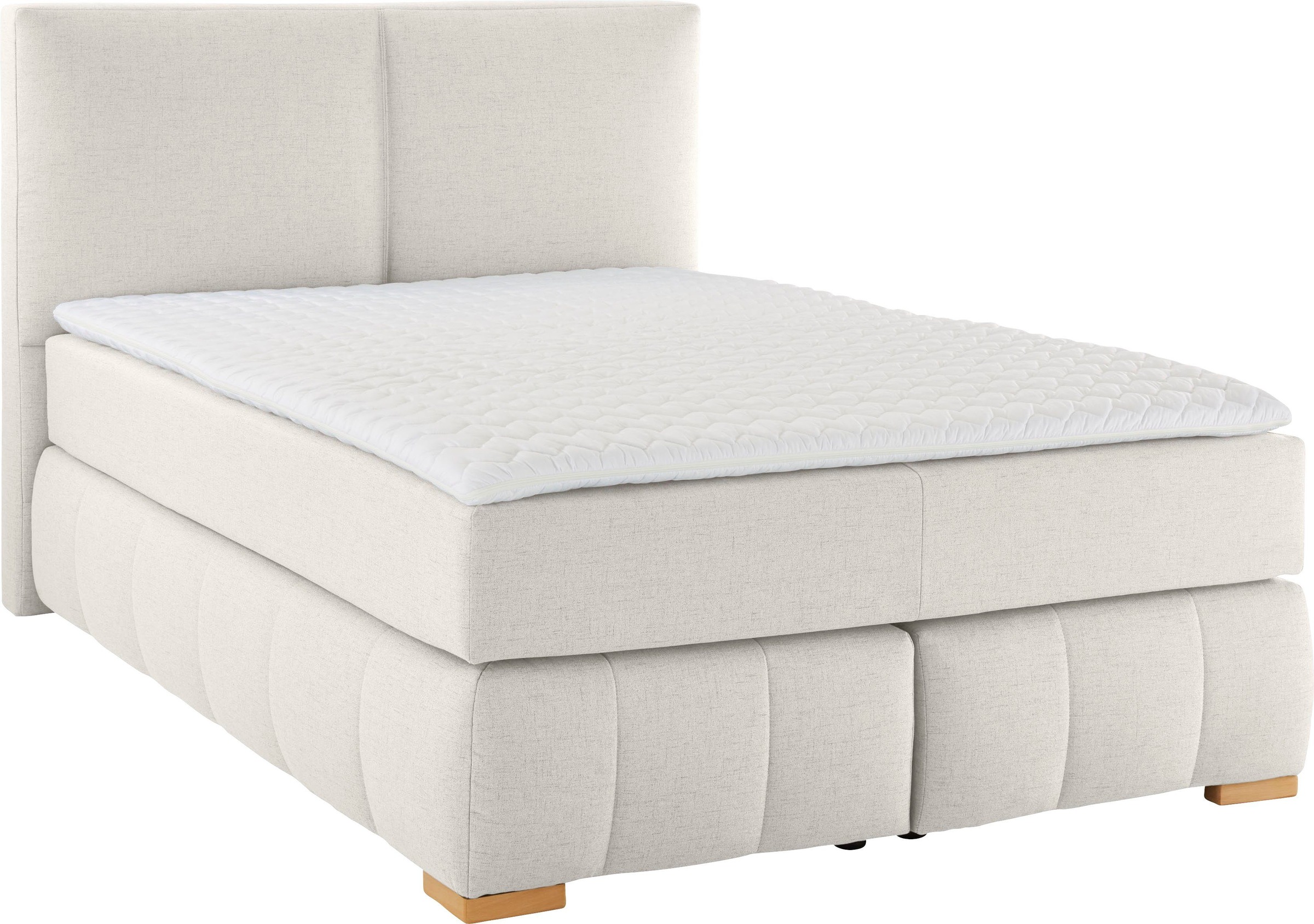 Home affaire Boxspringbett "Wehma" inkl. Topper in 3 verschiedenen Matratze günstig online kaufen