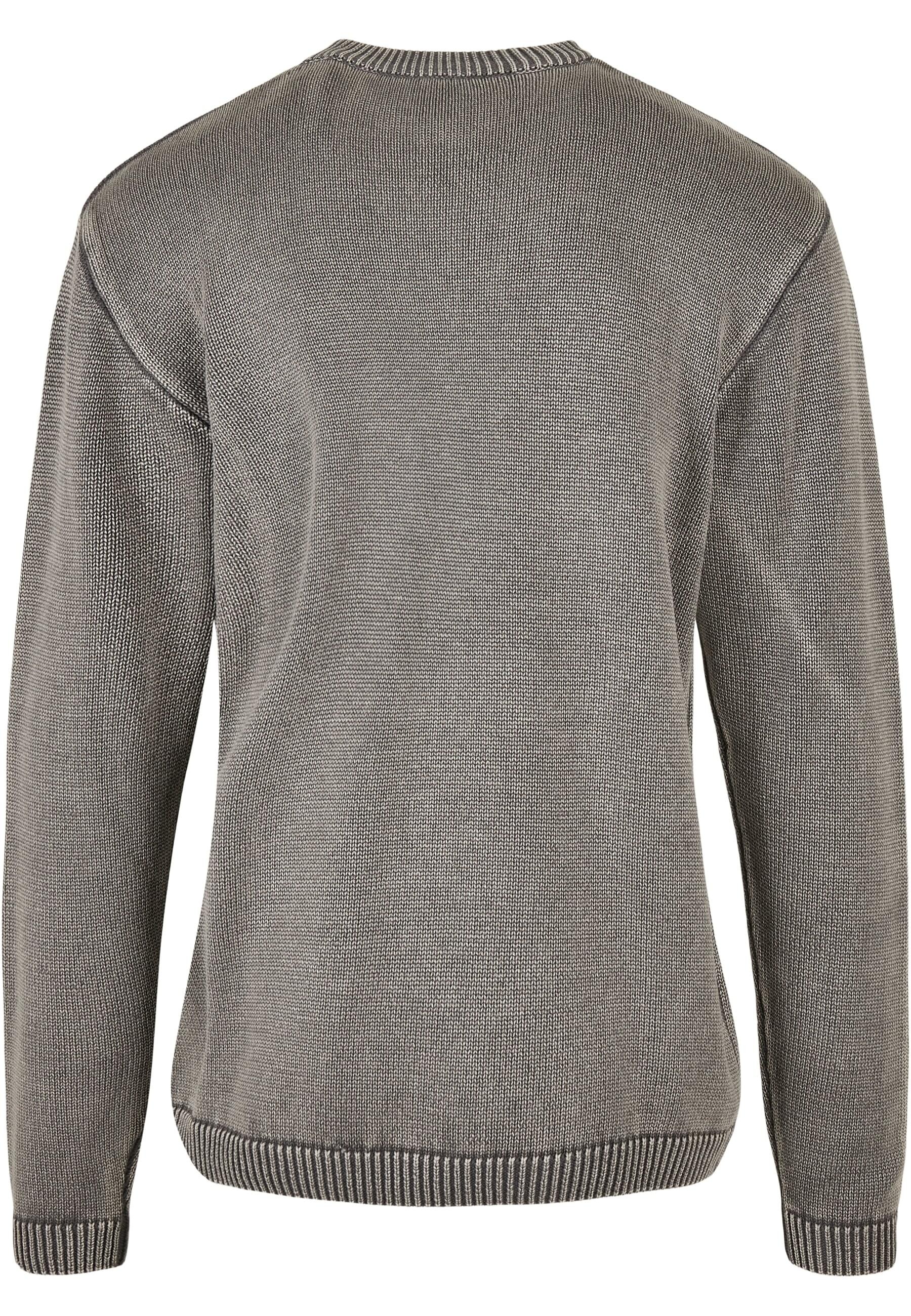 URBAN CLASSICS Rundhalspullover »Urban Classics Herren Washed Sweater«, (1 tlg.)