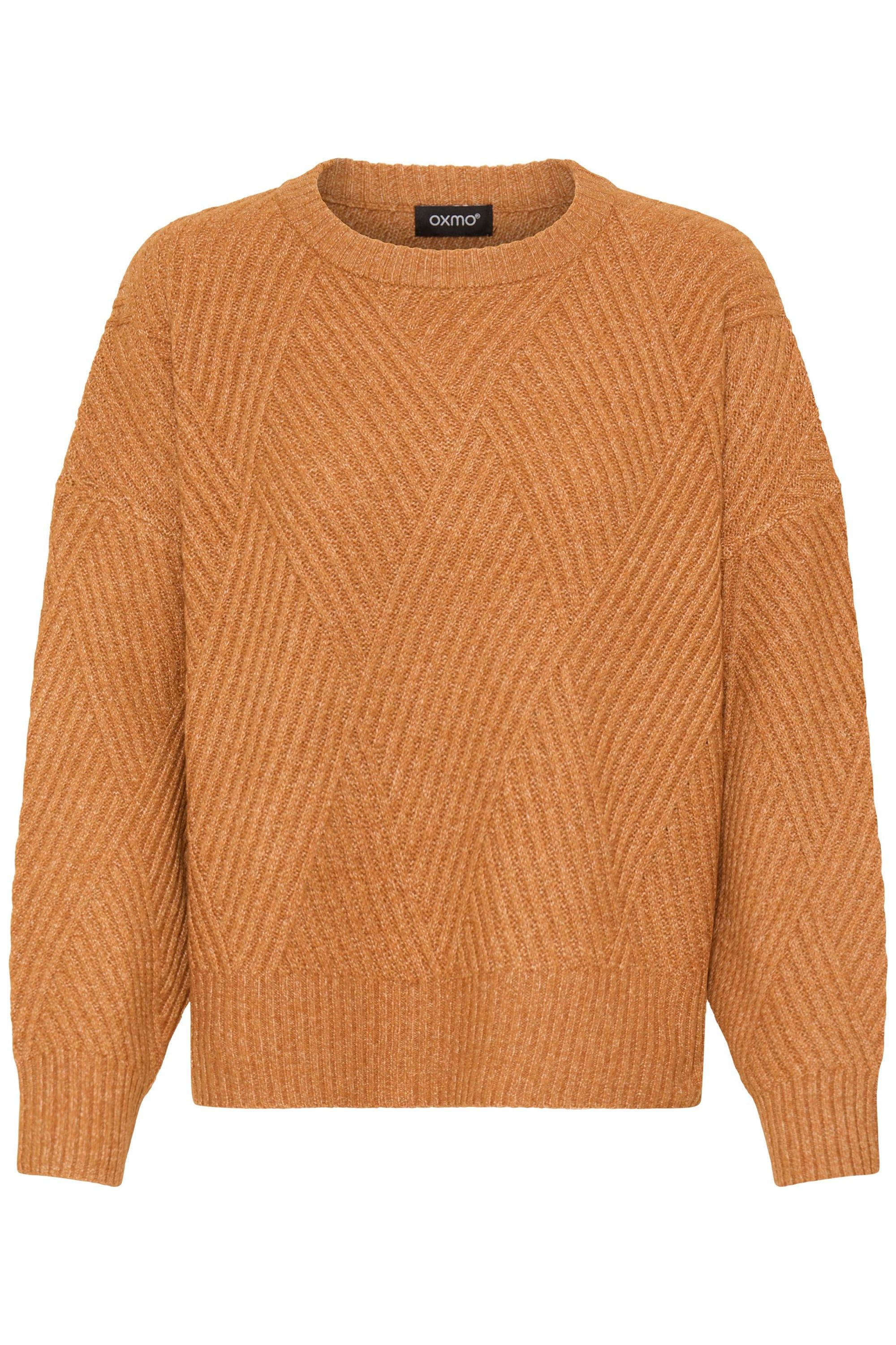 OXMO Strickfleece-Pullover "Strickpullover OXBomma"