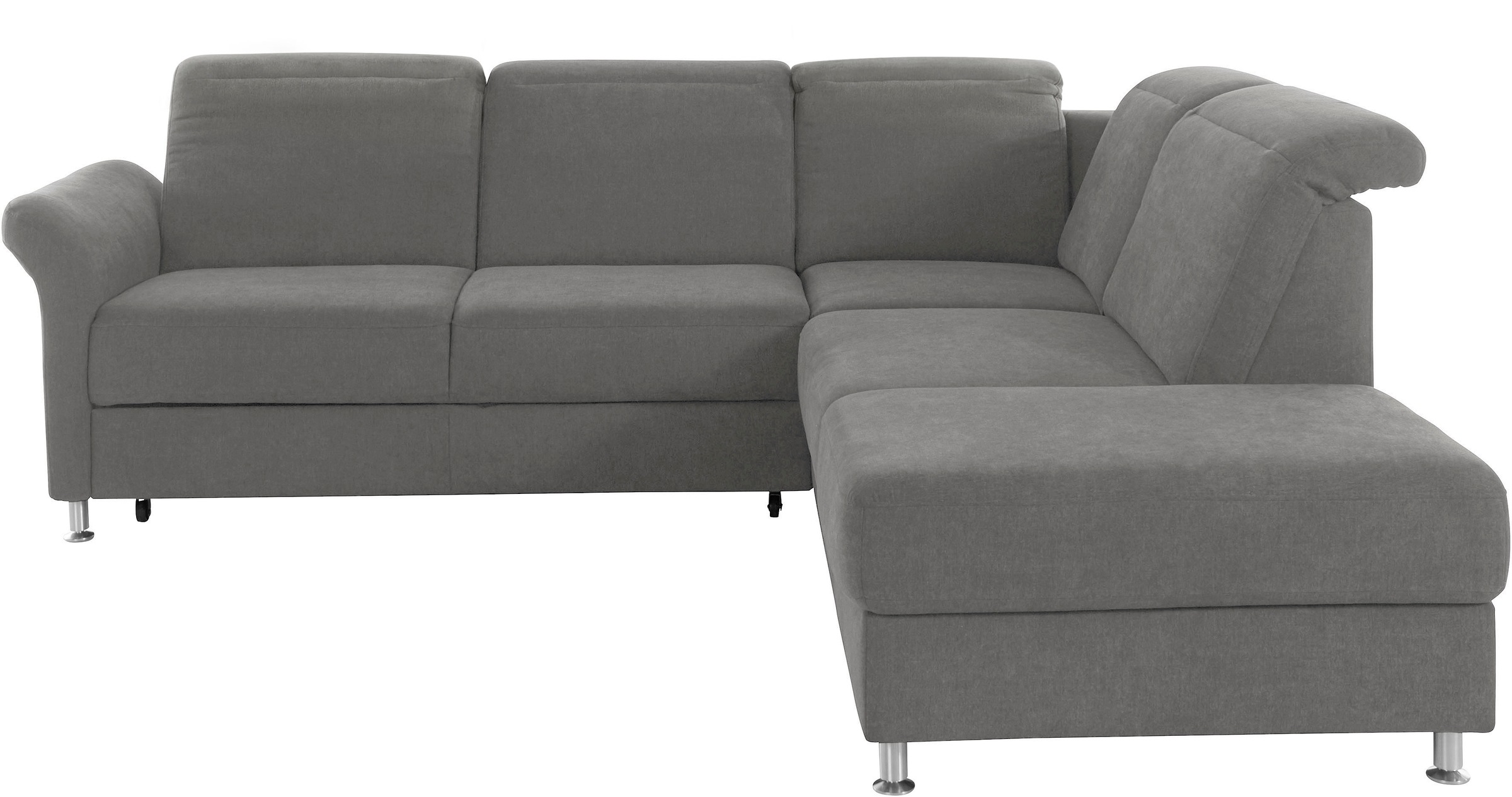 sit&more Ecksofa »Darwin L-Form«, inklusive Federkern, wahlweise mit Kopfteilverstellung, Bettfunktion