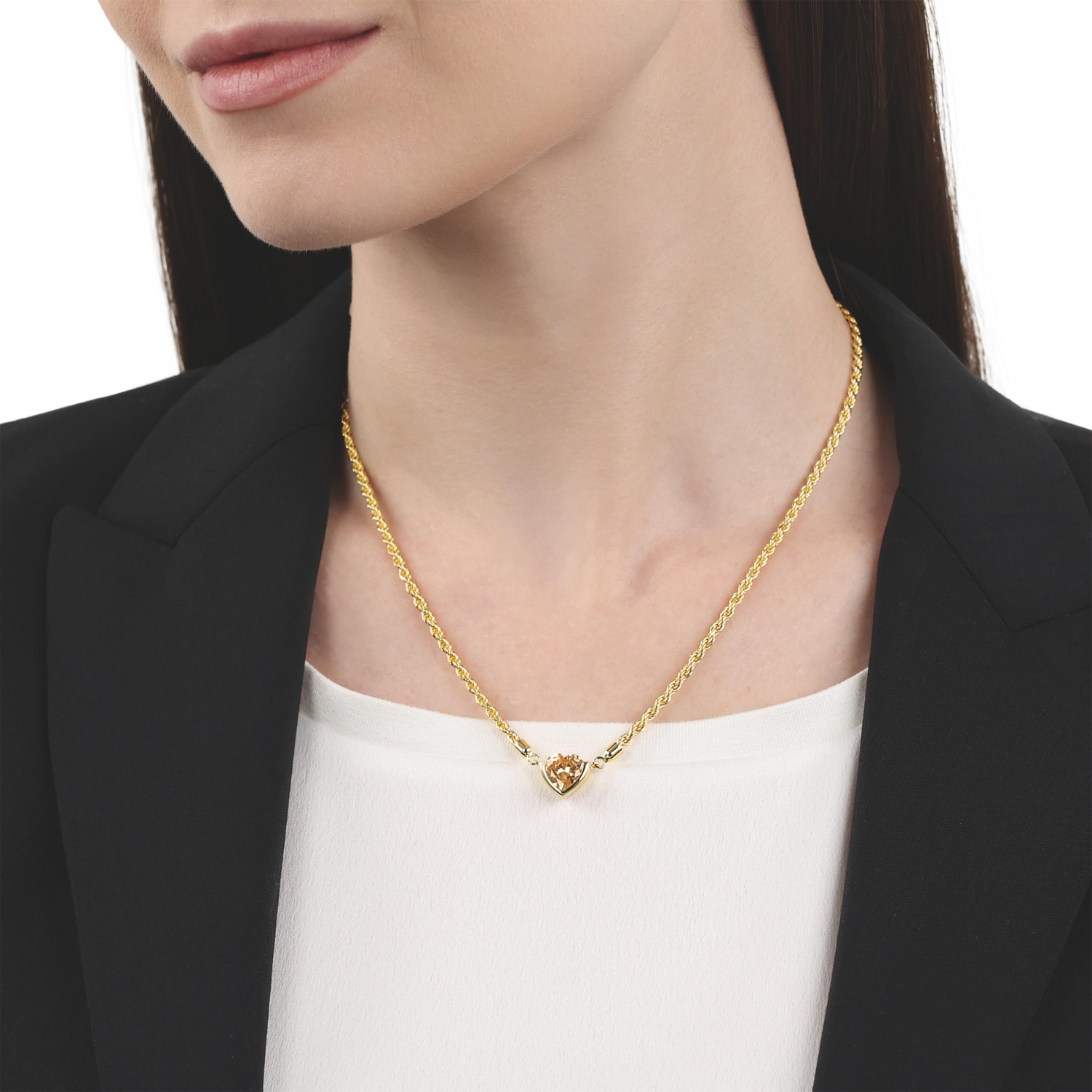 JOOP! Kette mit Anhänger »Herz-Motiv« mit Zirkonia (synth.)