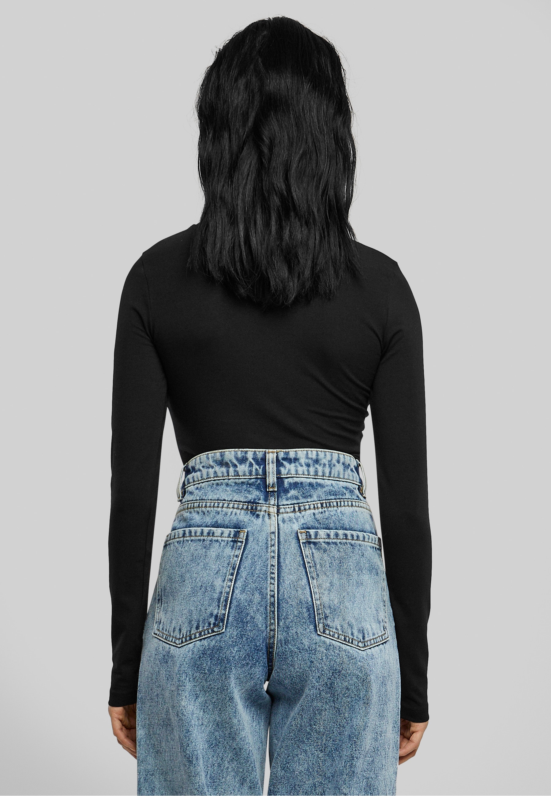 URBAN CLASSICS Langarmshirt »Urban Classics Damen Ladies Stretch Jersey Longsleeve Body« 1